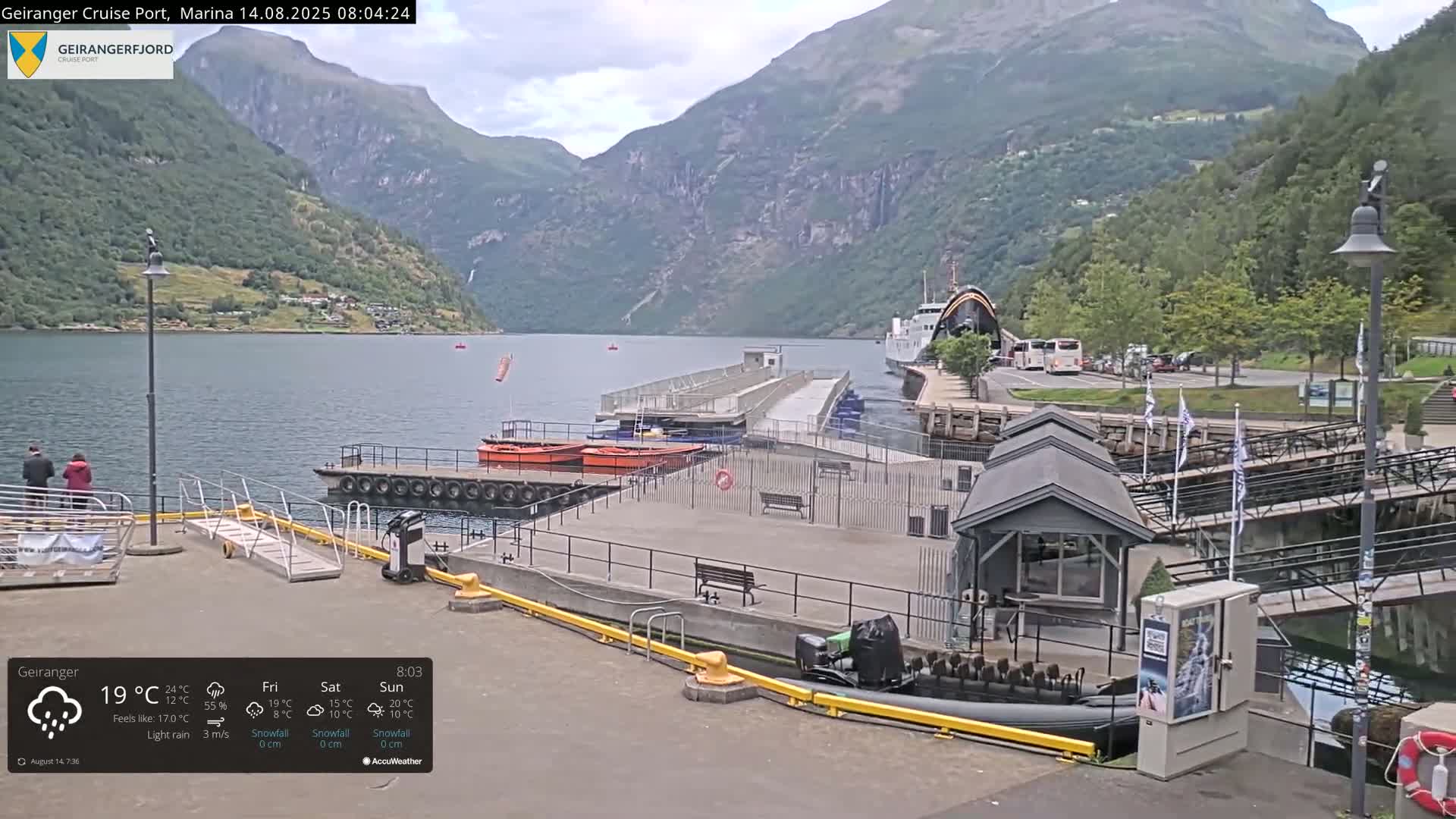Geiranger Marine & Village  Live Cam - Stranda, Sunmore, More og Romsdal, Western Norway, Norway