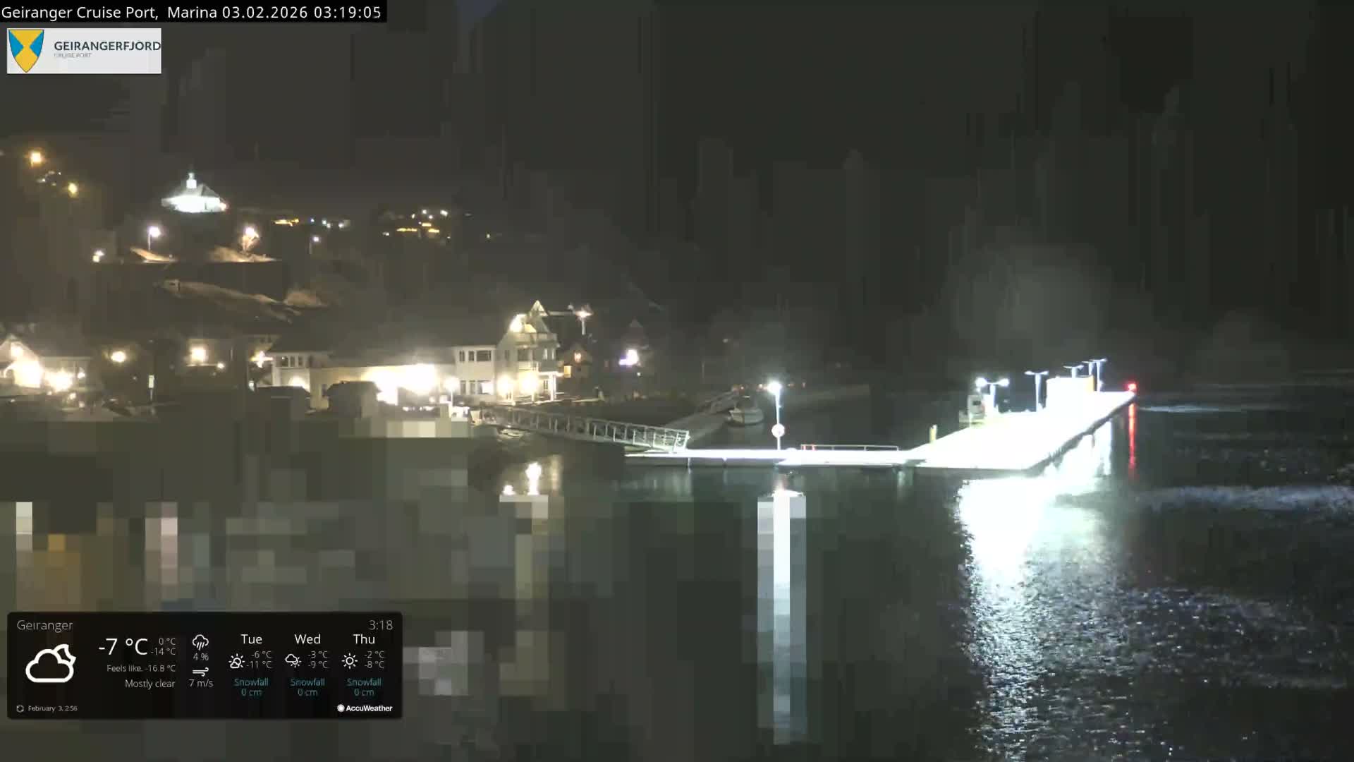 Geiranger Marine & Village  Live Cam - Stranda, Sunmore, More og Romsdal, Western Norway, Norway
