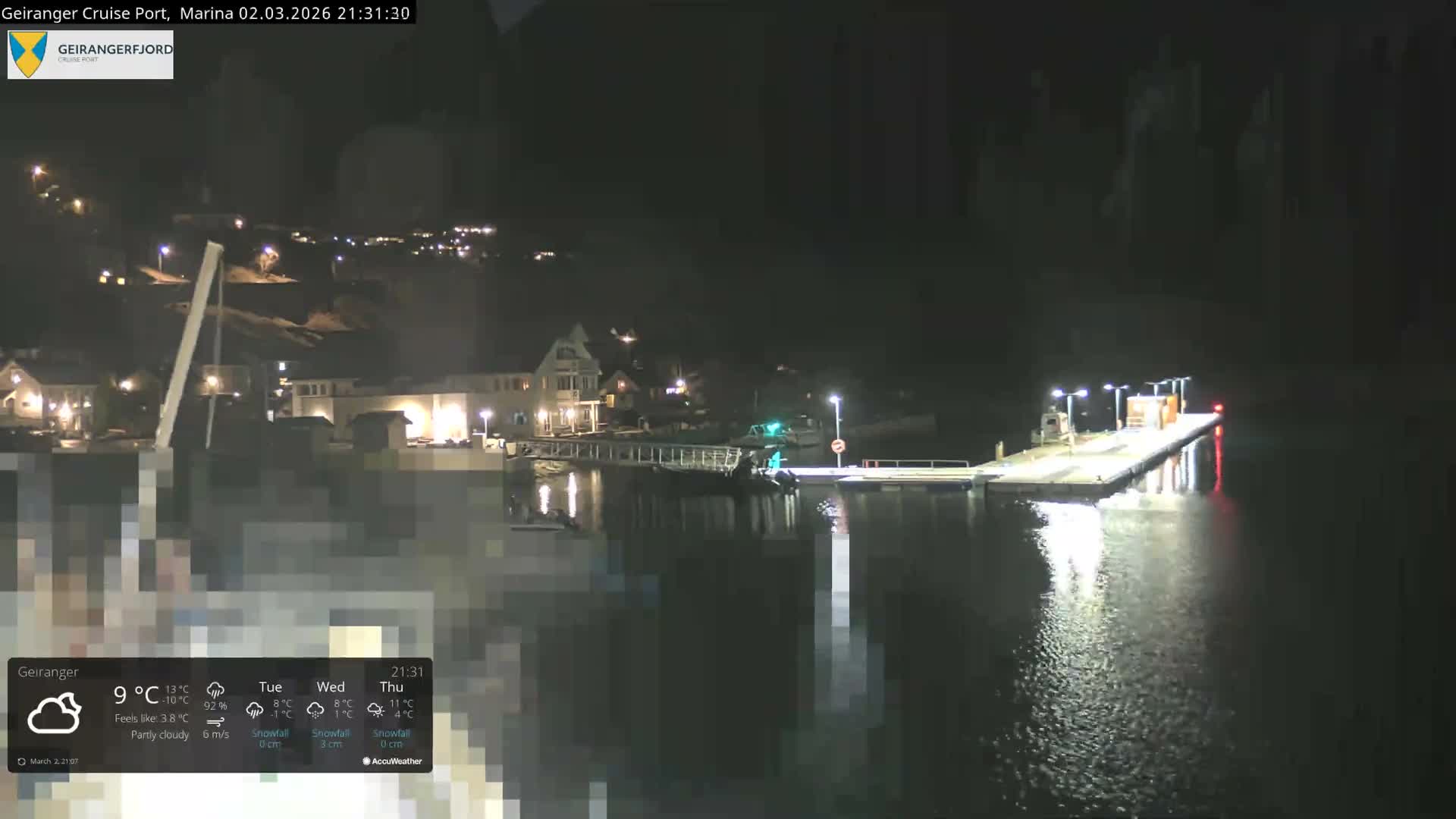 Geiranger Marine & Village  Live Cam - Stranda, Sunmore, More og Romsdal, Western Norway, Norway