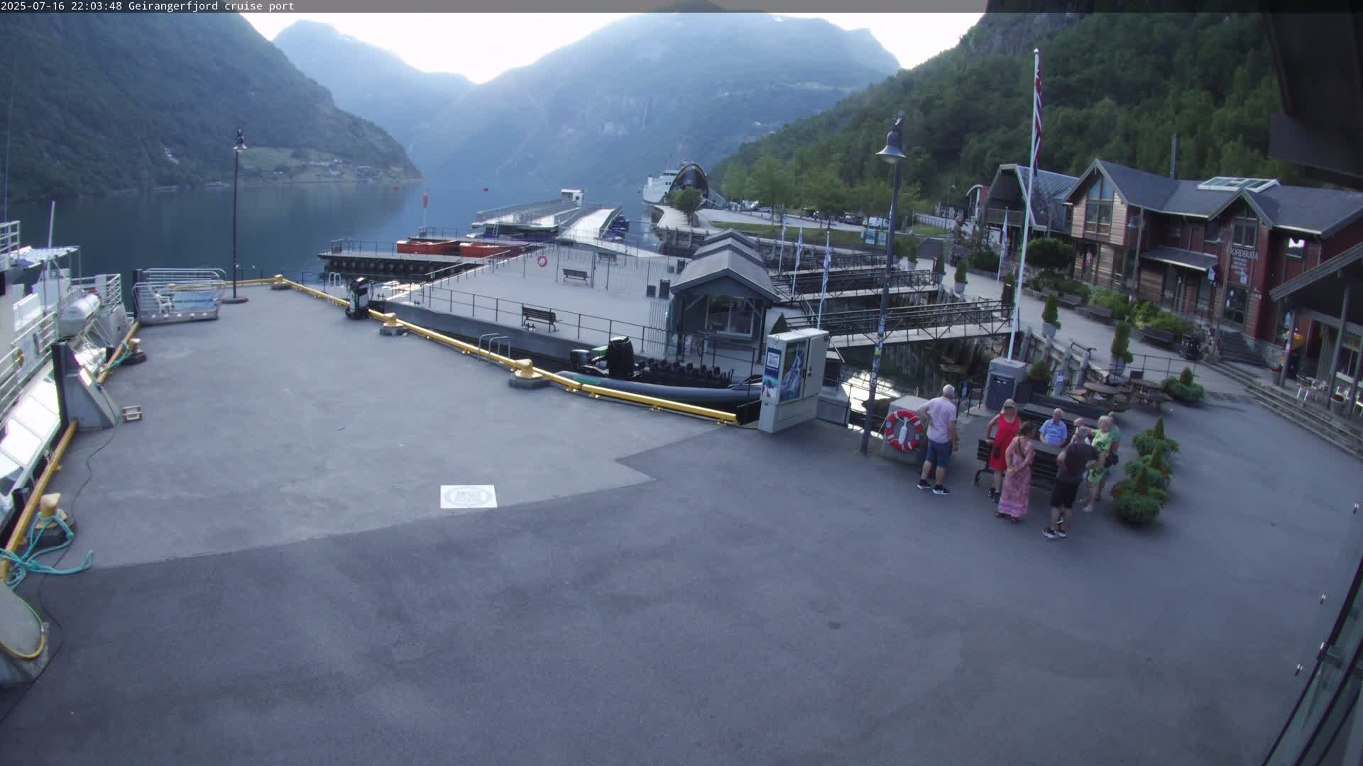 Geiranger Fjord & Cruise Terminal Live Cam -  Stranda, Sunmore, More og Romsdal, Western Norway, Norway