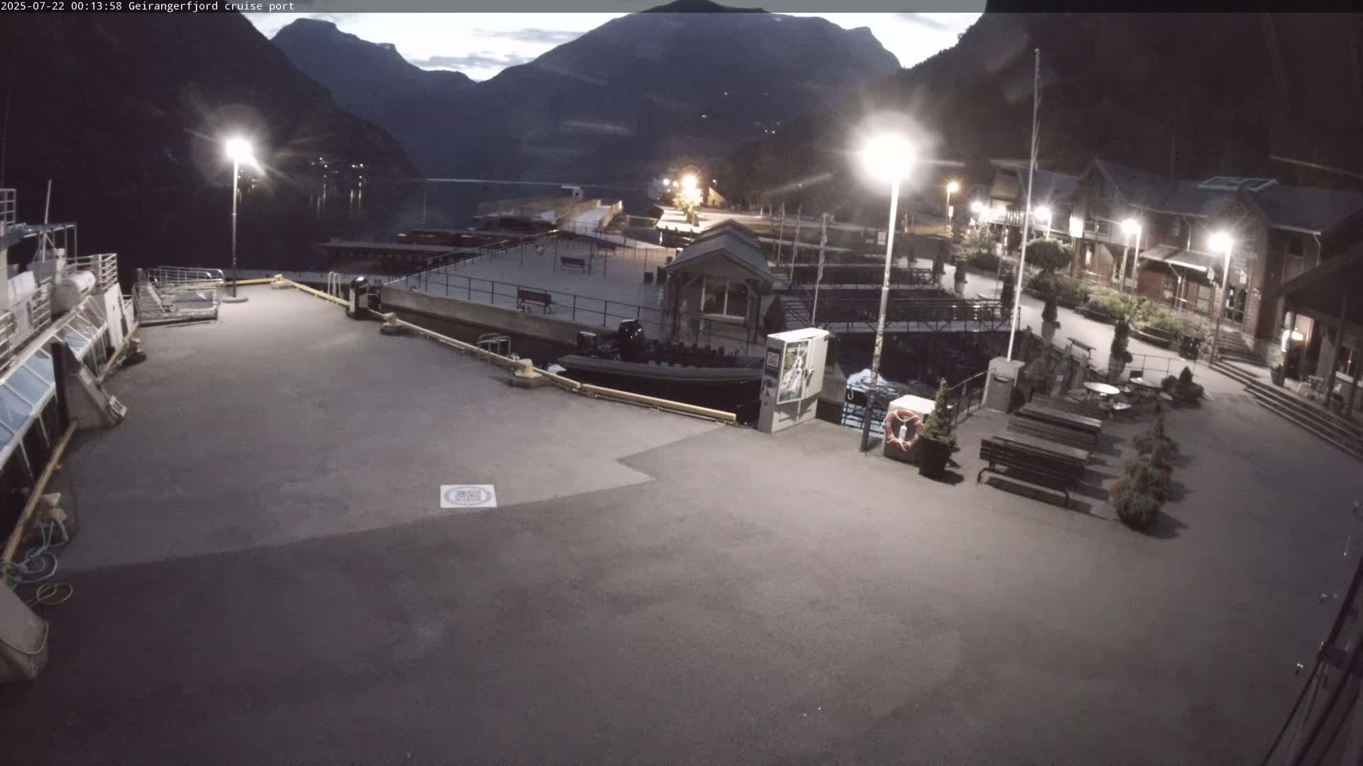 Geiranger Fjord & Cruise Terminal Live Cam -  Stranda, Sunmore, More og Romsdal, Western Norway, Norway