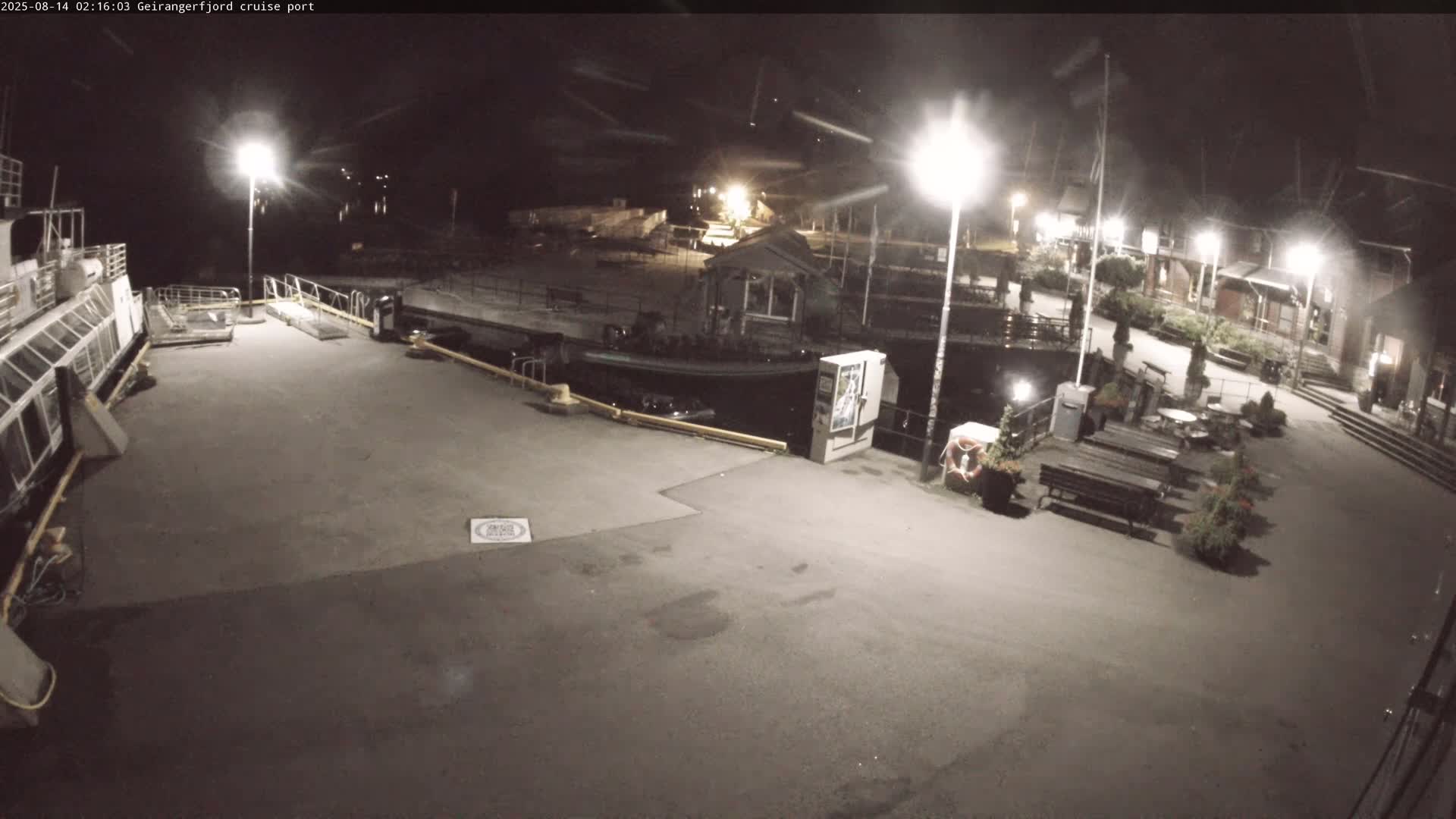Geiranger Fjord & Cruise Terminal Live Cam -  Stranda, Sunmore, More og Romsdal, Western Norway, Norway