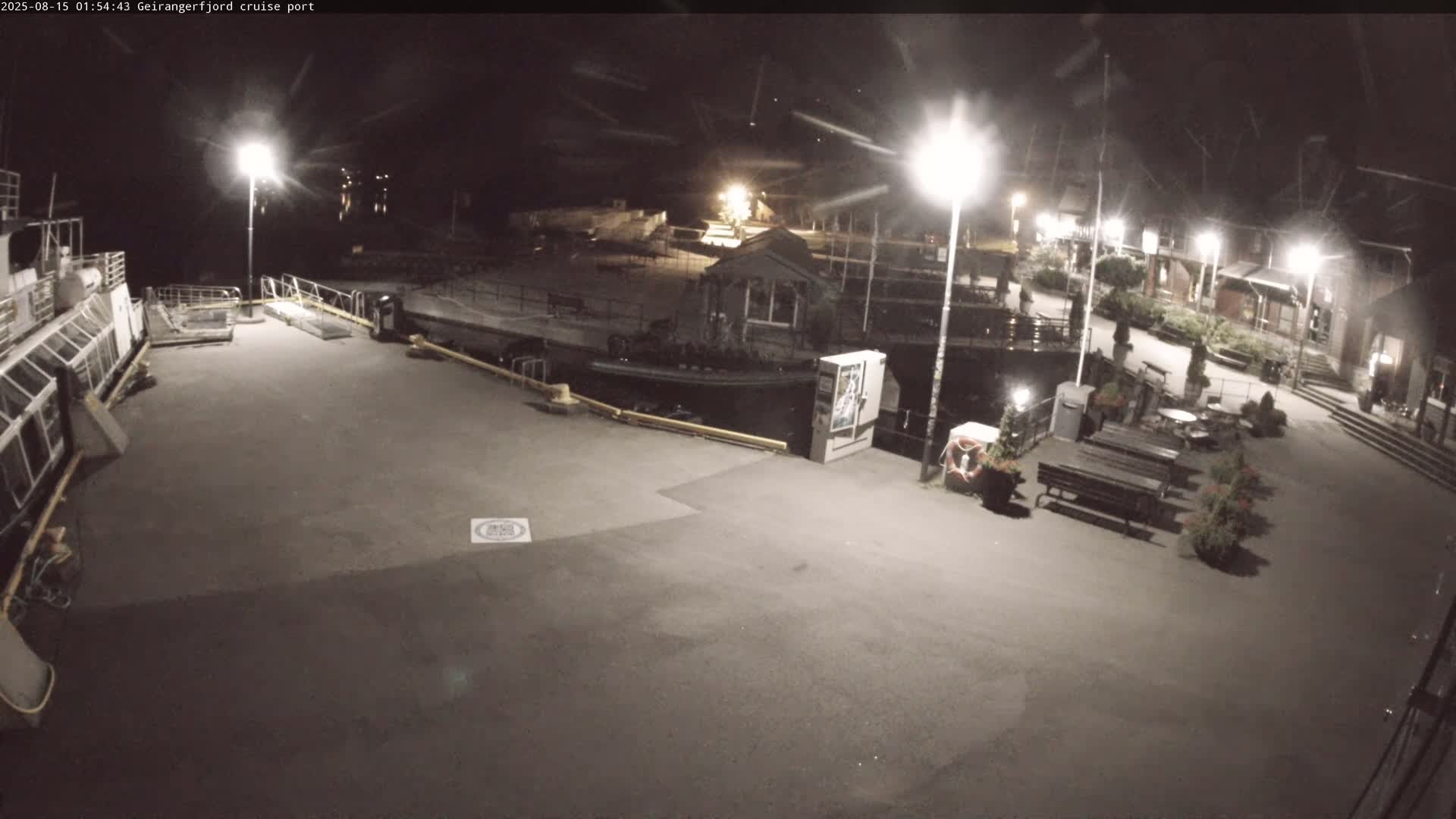 Geiranger Fjord & Cruise Terminal Live Cam -  Stranda, Sunmore, More og Romsdal, Western Norway, Norway