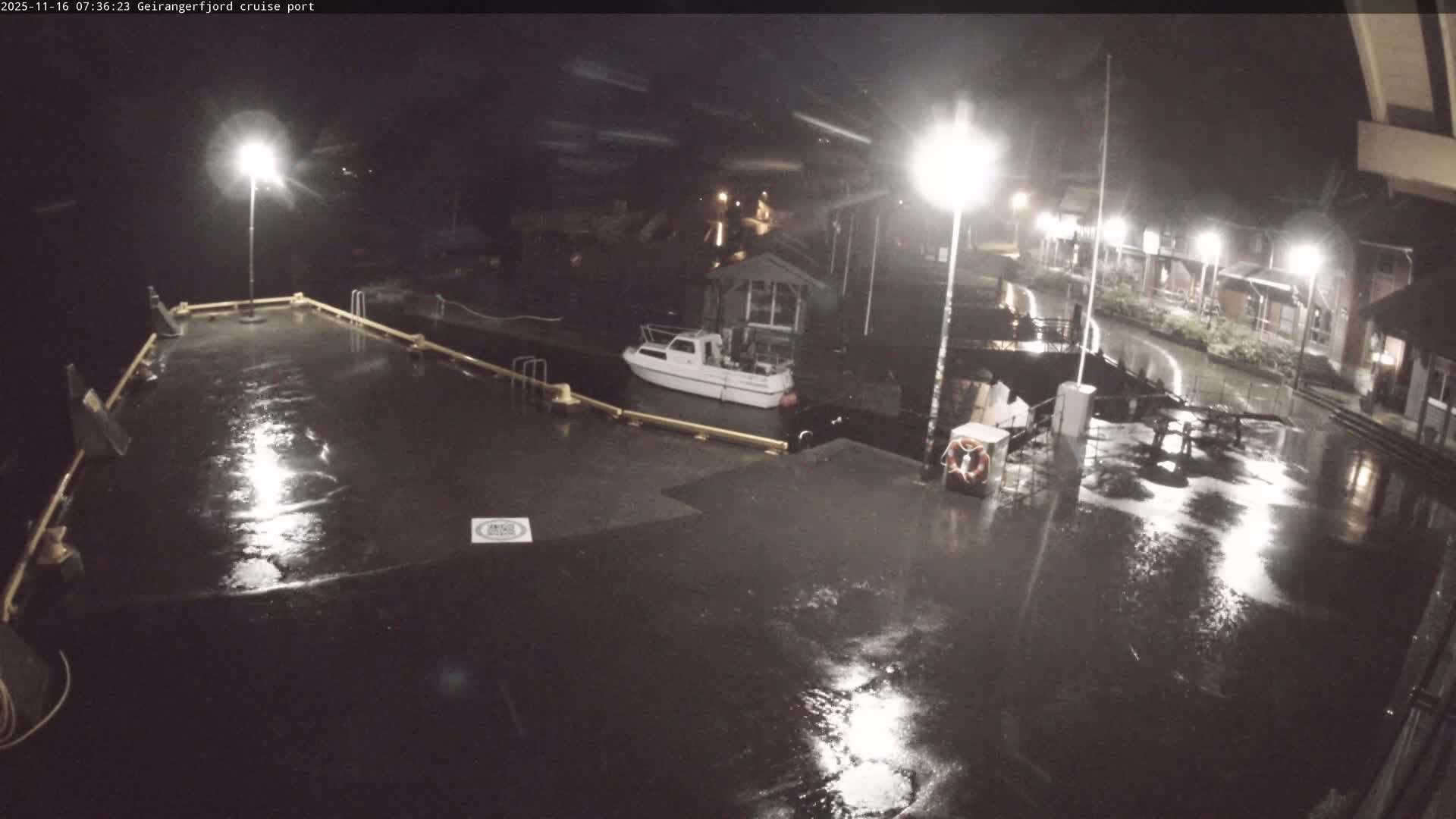 Geiranger Fjord & Cruise Terminal Live Cam -  Stranda, Sunmore, More og Romsdal, Western Norway, Norway
