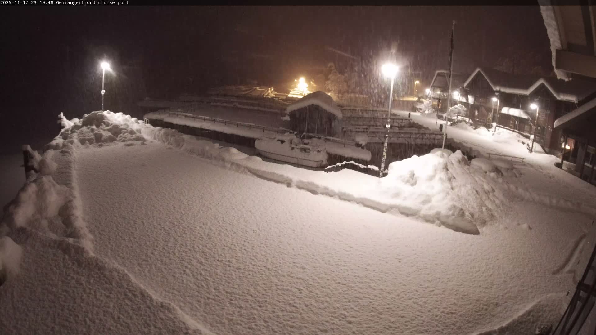 Geiranger Fjord & Cruise Terminal Live Cam -  Stranda, Sunmore, More og Romsdal, Western Norway, Norway