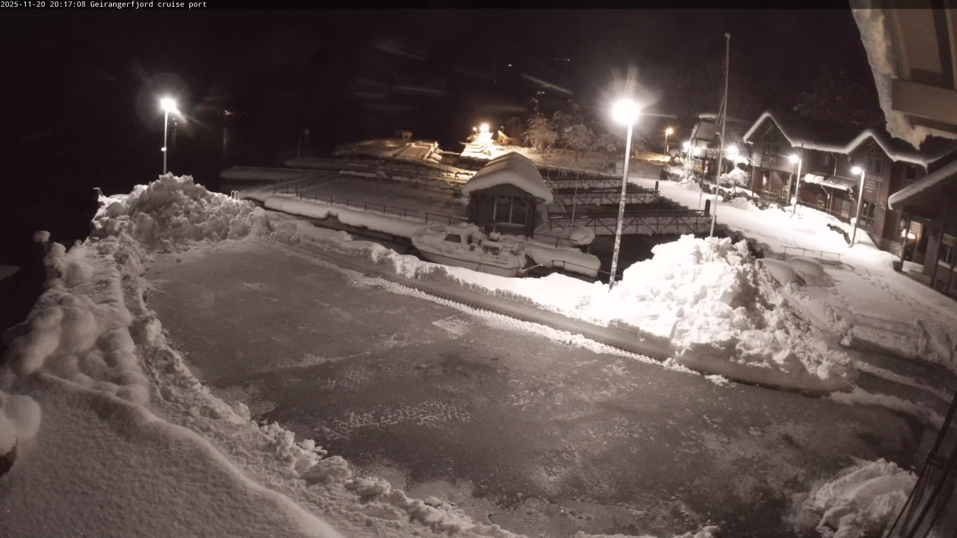 Geiranger Fjord & Cruise Terminal Live Cam -  Stranda, Sunmore, More og Romsdal, Western Norway, Norway