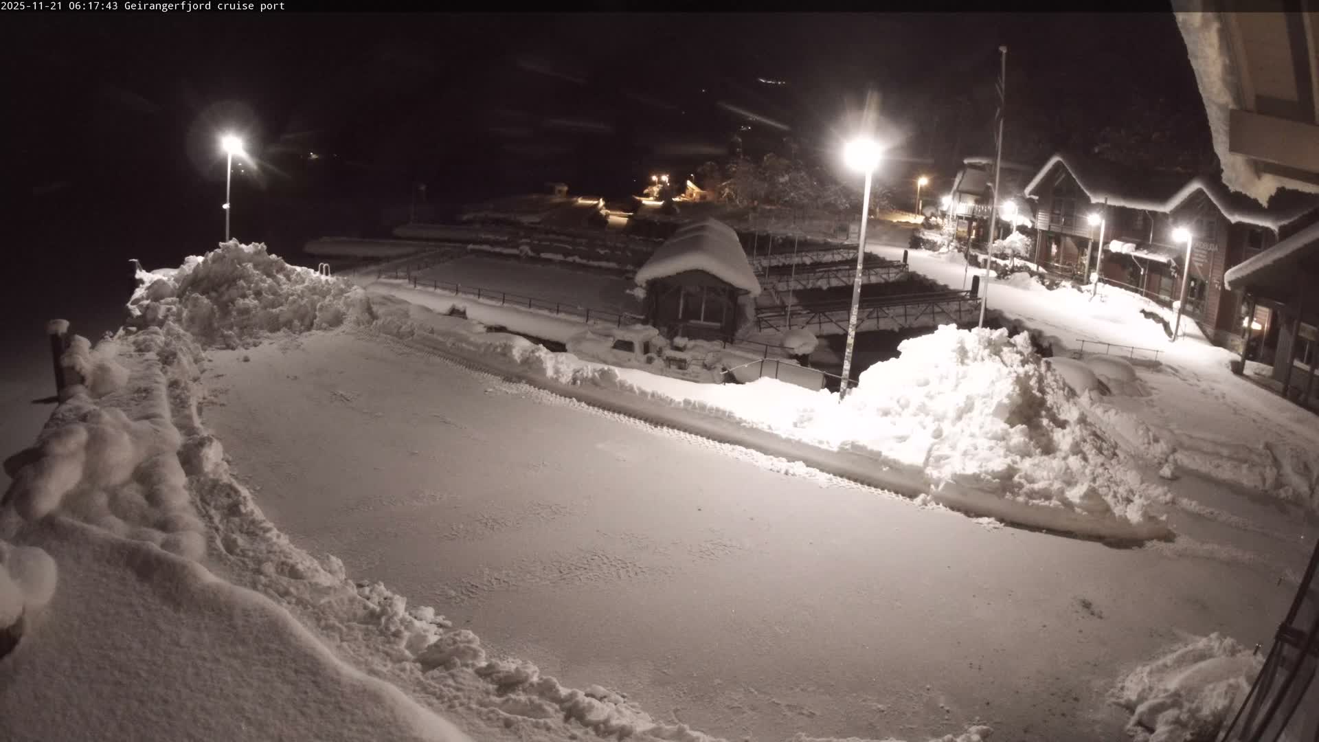 Geiranger Fjord & Cruise Terminal Live Cam -  Stranda, Sunmore, More og Romsdal, Western Norway, Norway
