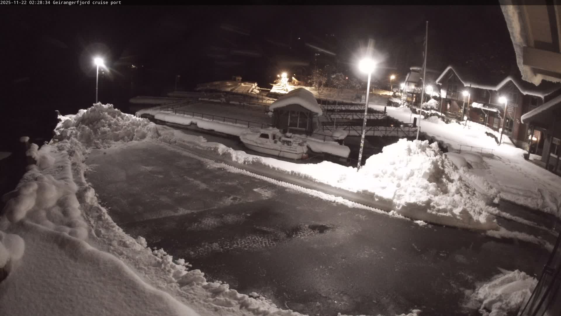 Geiranger Fjord & Cruise Terminal Live Cam -  Stranda, Sunmore, More og Romsdal, Western Norway, Norway