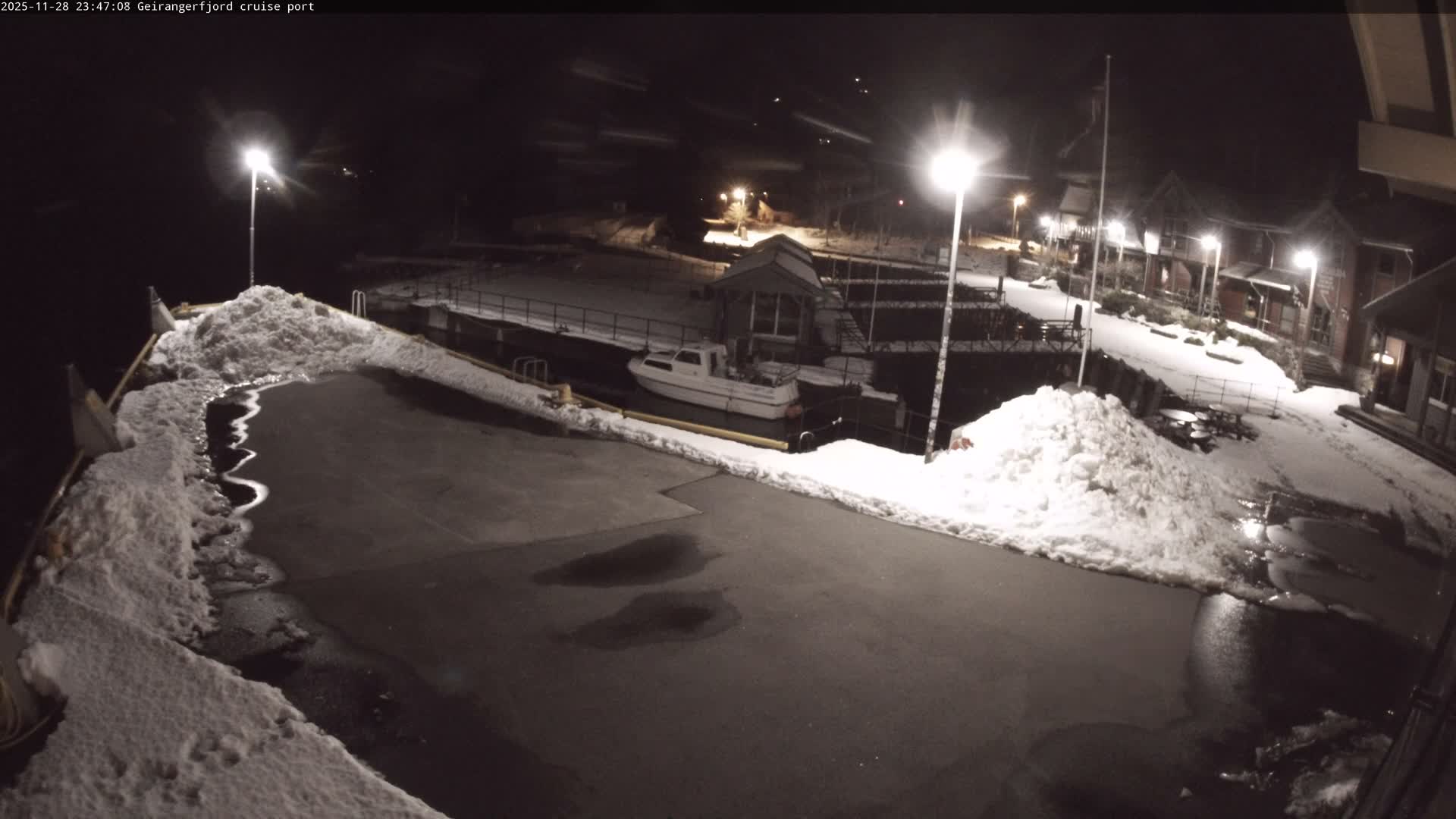 Geiranger Fjord & Cruise Terminal Live Cam -  Stranda, Sunmore, More og Romsdal, Western Norway, Norway