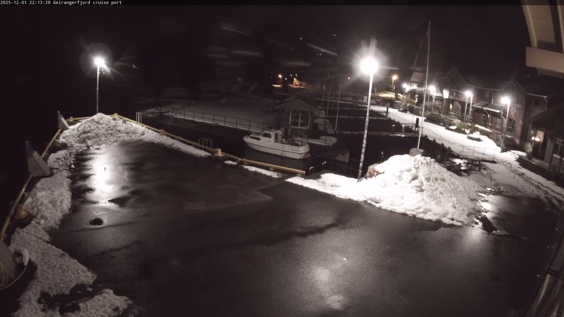 Geiranger Fjord & Cruise Terminal Live Cam -  Stranda, Sunmore, More og Romsdal, Western Norway, Norway