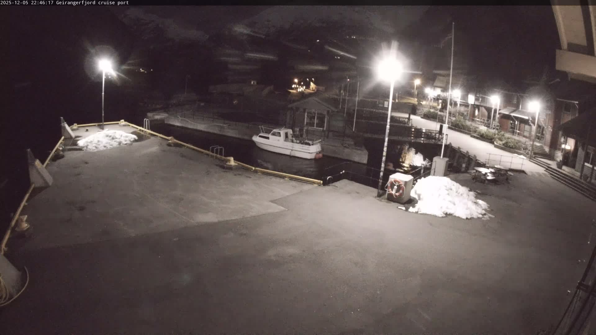 Geiranger Fjord & Cruise Terminal Live Cam -  Stranda, Sunmore, More og Romsdal, Western Norway, Norway