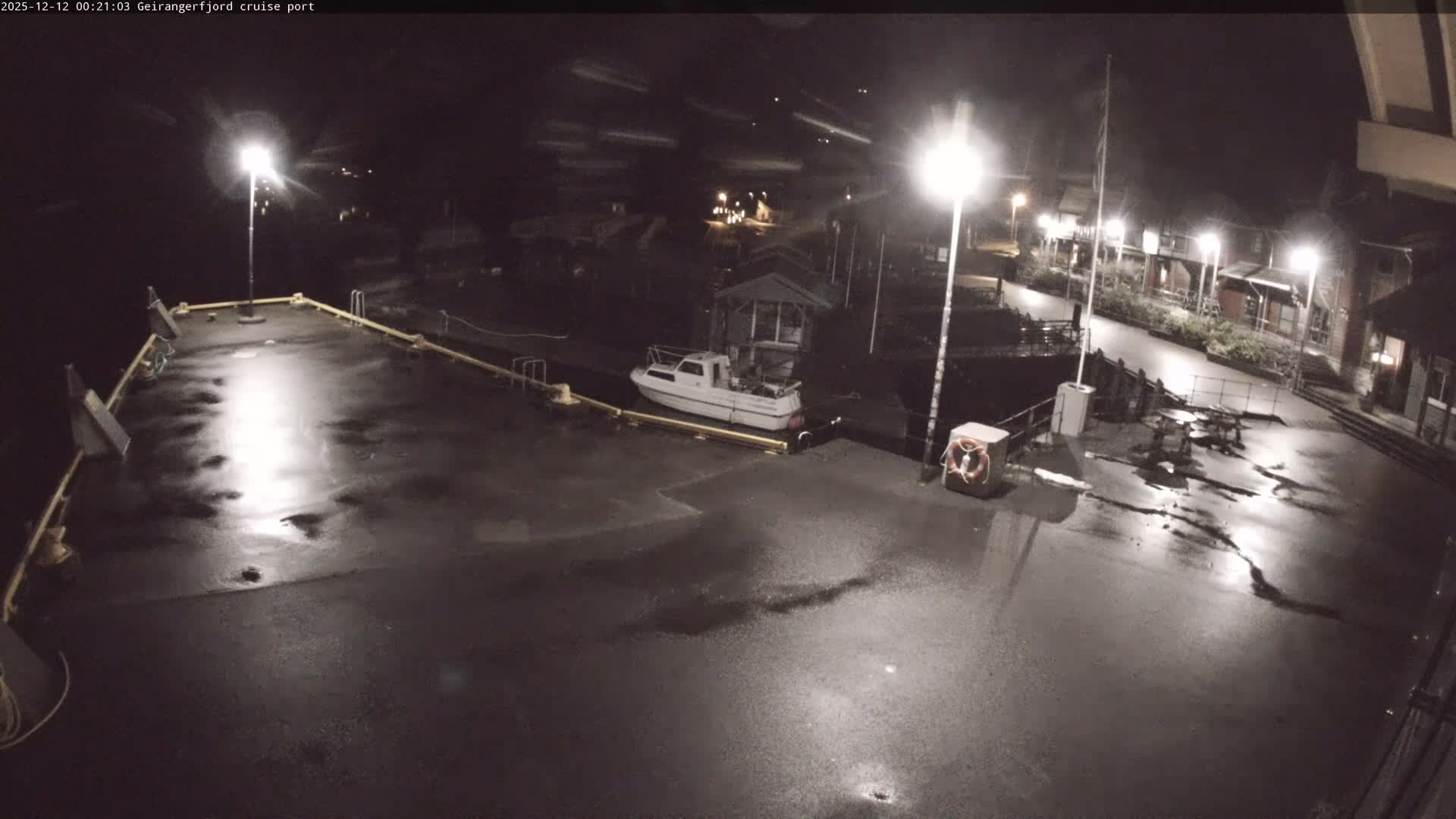 Geiranger Fjord & Cruise Terminal Live Cam -  Stranda, Sunmore, More og Romsdal, Western Norway, Norway