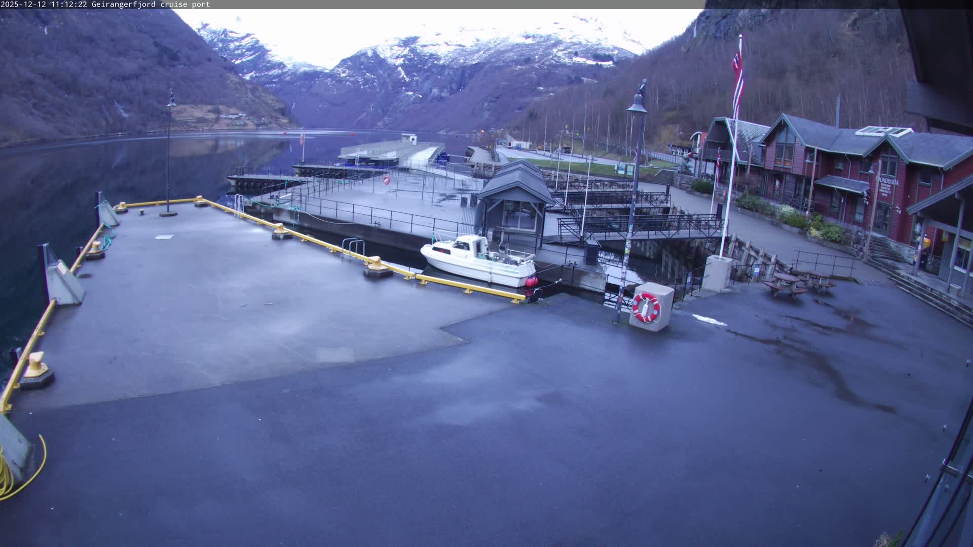 Geiranger Fjord & Cruise Terminal Live Cam -  Stranda, Sunmore, More og Romsdal, Western Norway, Norway