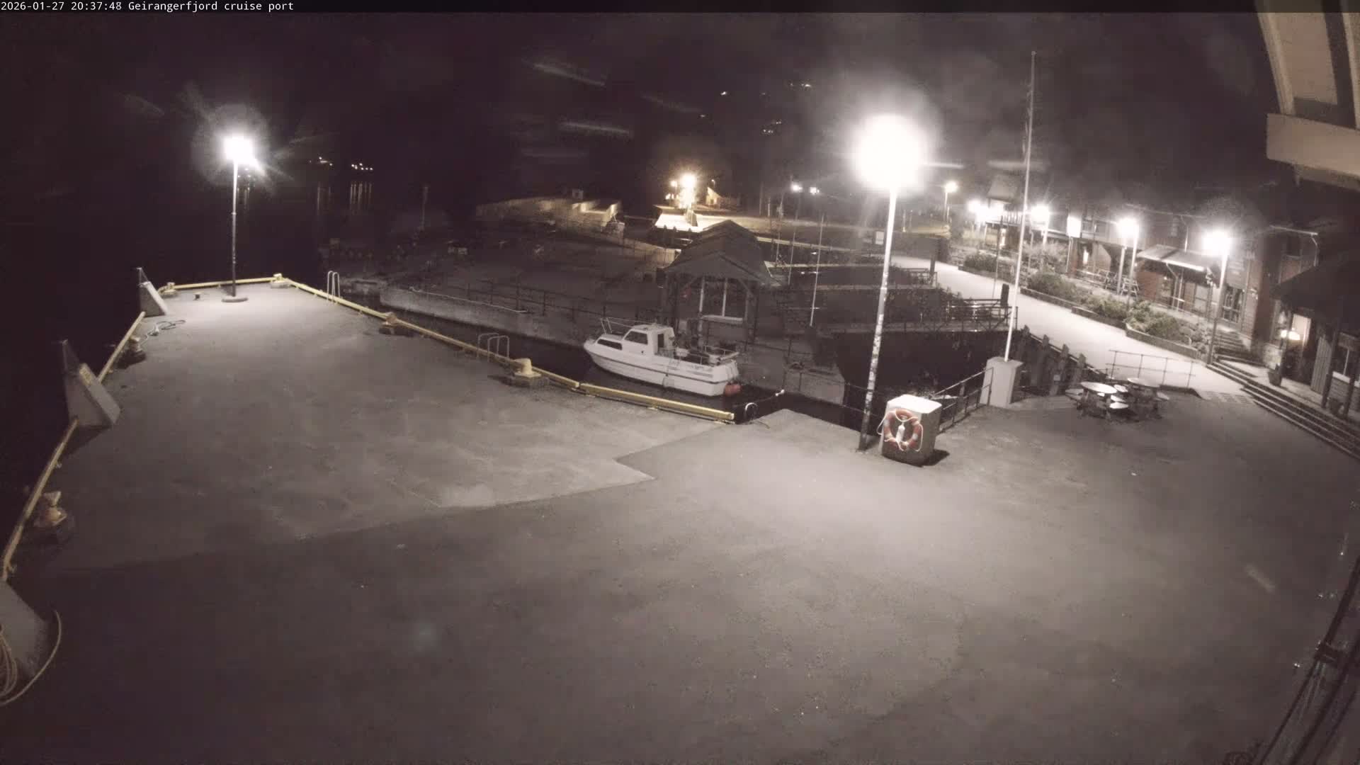 Geiranger Fjord & Cruise Terminal Live Cam -  Stranda, Sunmore, More og Romsdal, Western Norway, Norway