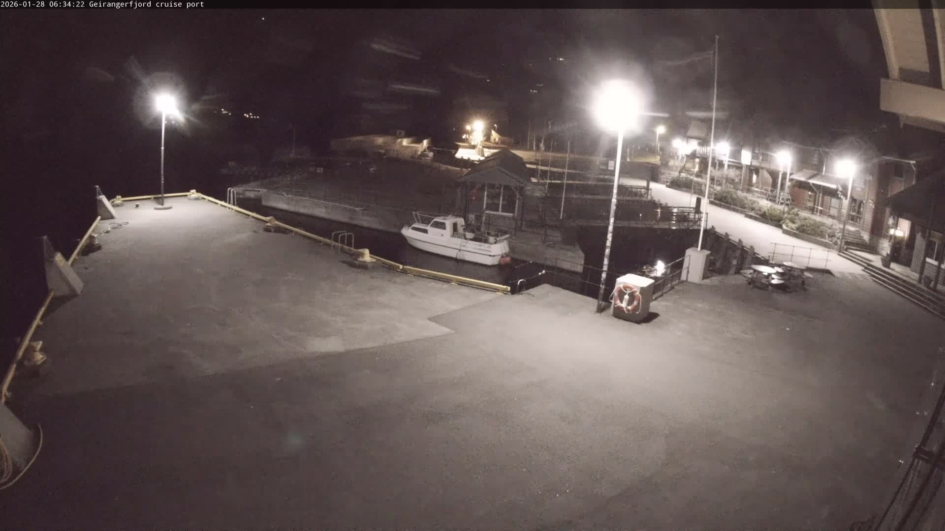 Geiranger Fjord & Cruise Terminal Live Cam -  Stranda, Sunmore, More og Romsdal, Western Norway, Norway
