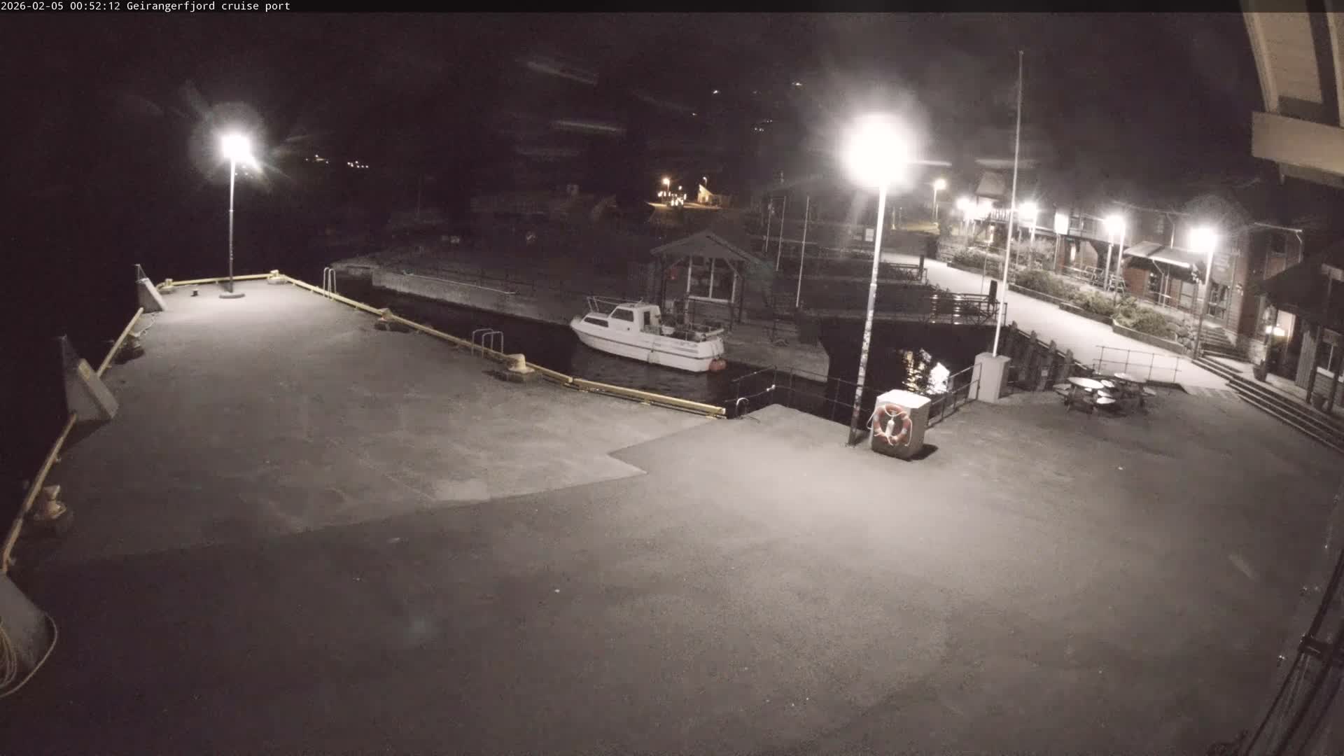 Geiranger Fjord & Cruise Terminal Live Cam -  Stranda, Sunmore, More og Romsdal, Western Norway, Norway