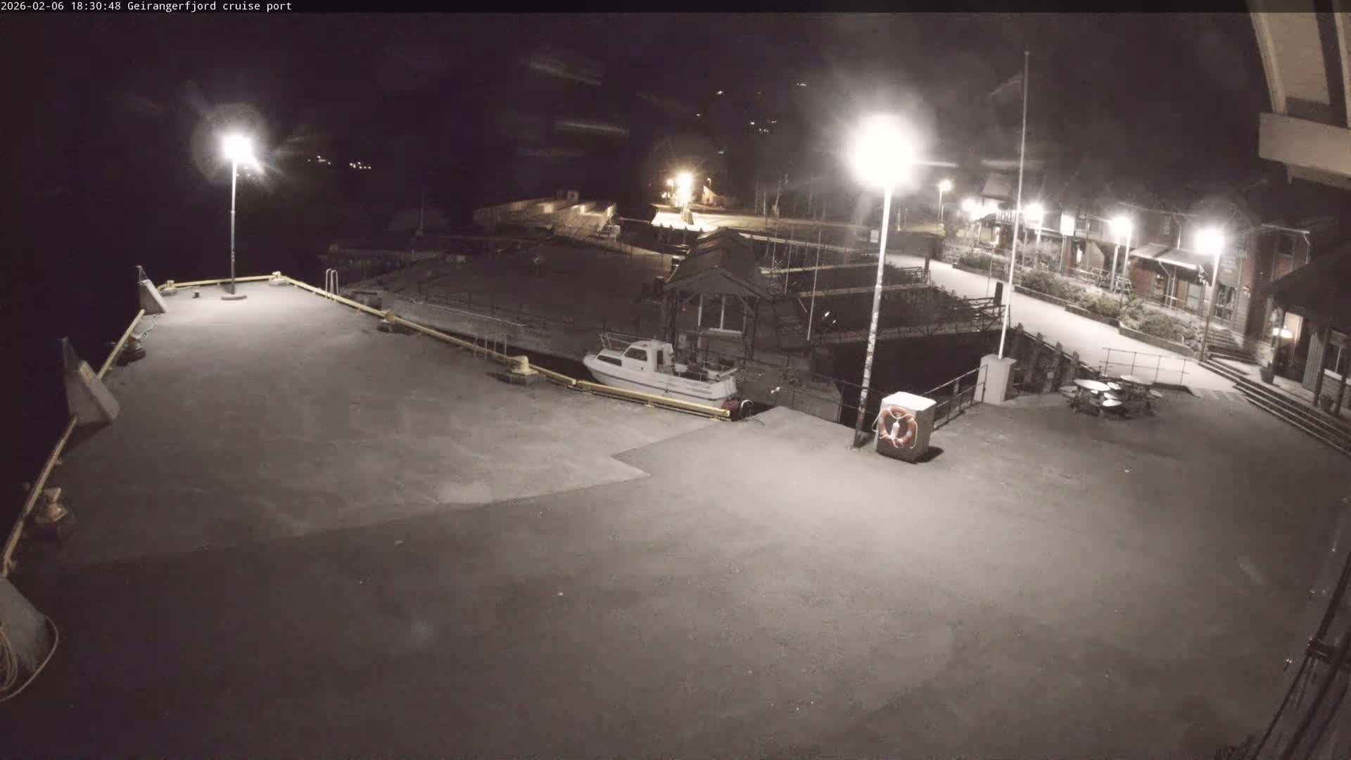 Geiranger Fjord & Cruise Terminal Live Cam -  Stranda, Sunmore, More og Romsdal, Western Norway, Norway