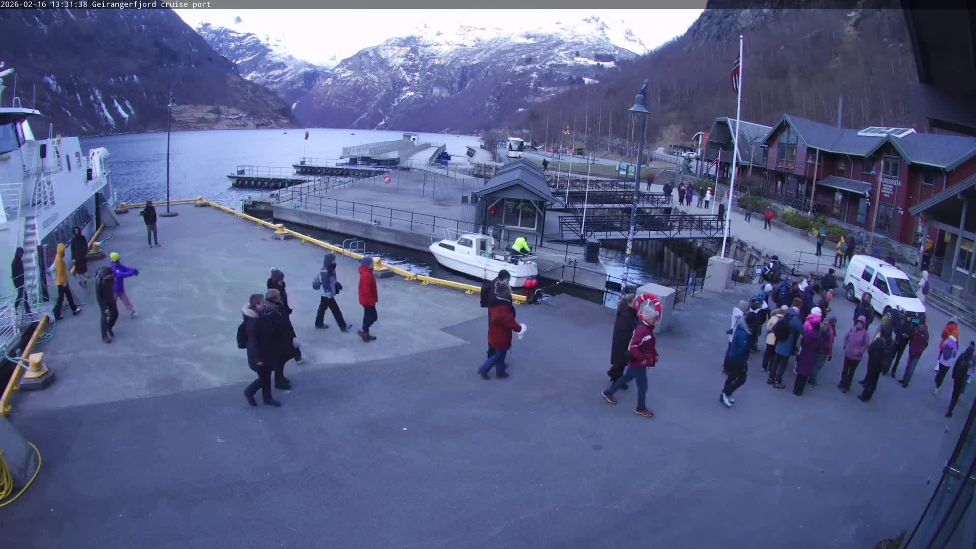 Geiranger Fjord & Cruise Terminal Live Cam -  Stranda, Sunmore, More og Romsdal, Western Norway, Norway