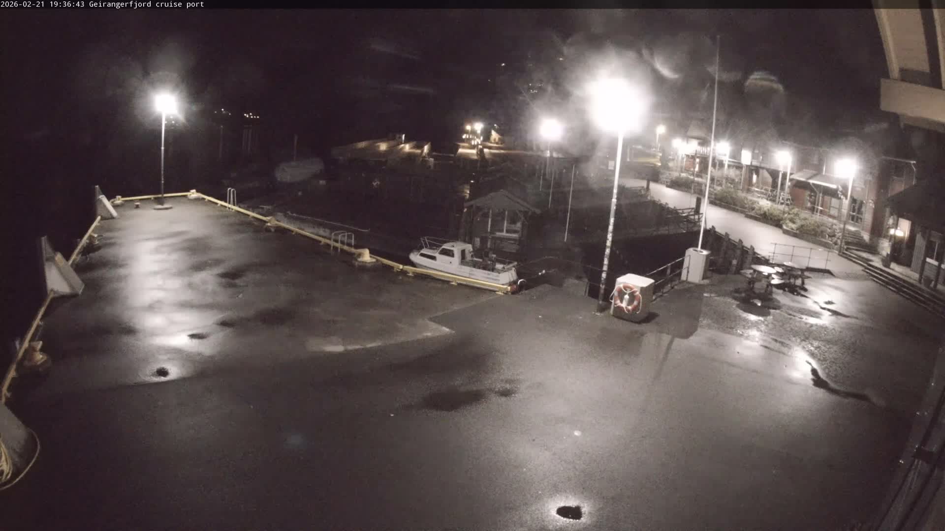 Geiranger Fjord & Cruise Terminal Live Cam -  Stranda, Sunmore, More og Romsdal, Western Norway, Norway
