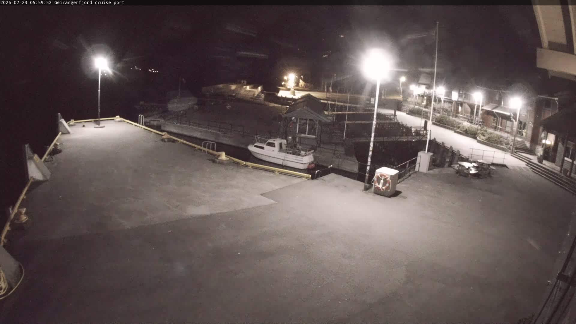 Geiranger Fjord & Cruise Terminal Live Cam -  Stranda, Sunmore, More og Romsdal, Western Norway, Norway