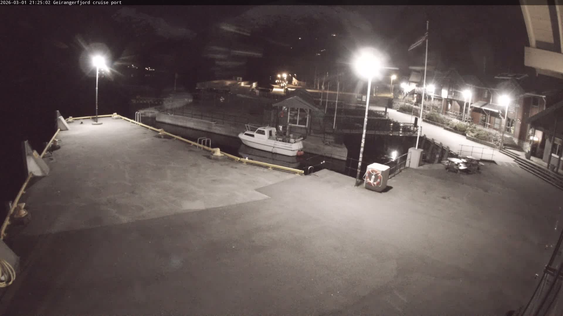 Geiranger Fjord & Cruise Terminal Live Cam -  Stranda, Sunmore, More og Romsdal, Western Norway, Norway