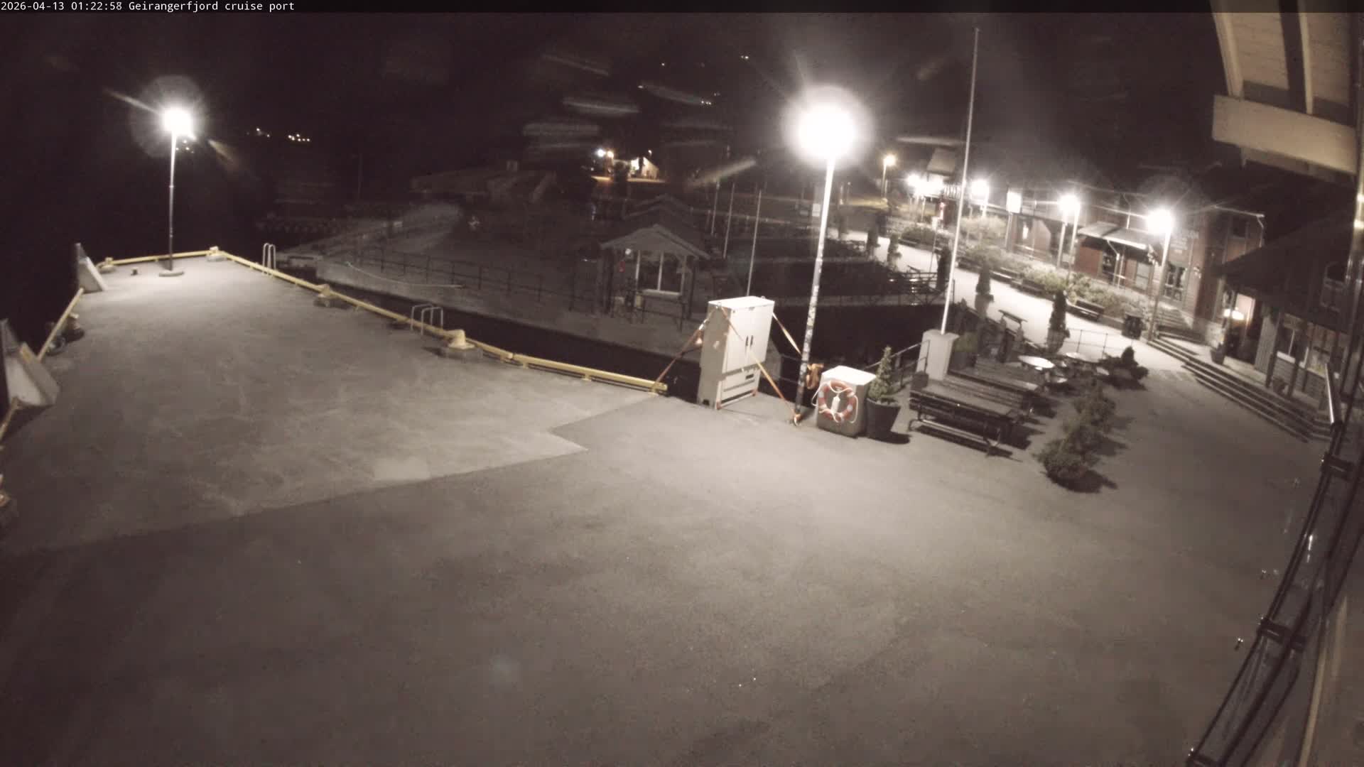 Geiranger Fjord & Cruise Terminal Live Cam -  Stranda, Sunmore, More og Romsdal, Western Norway, Norway