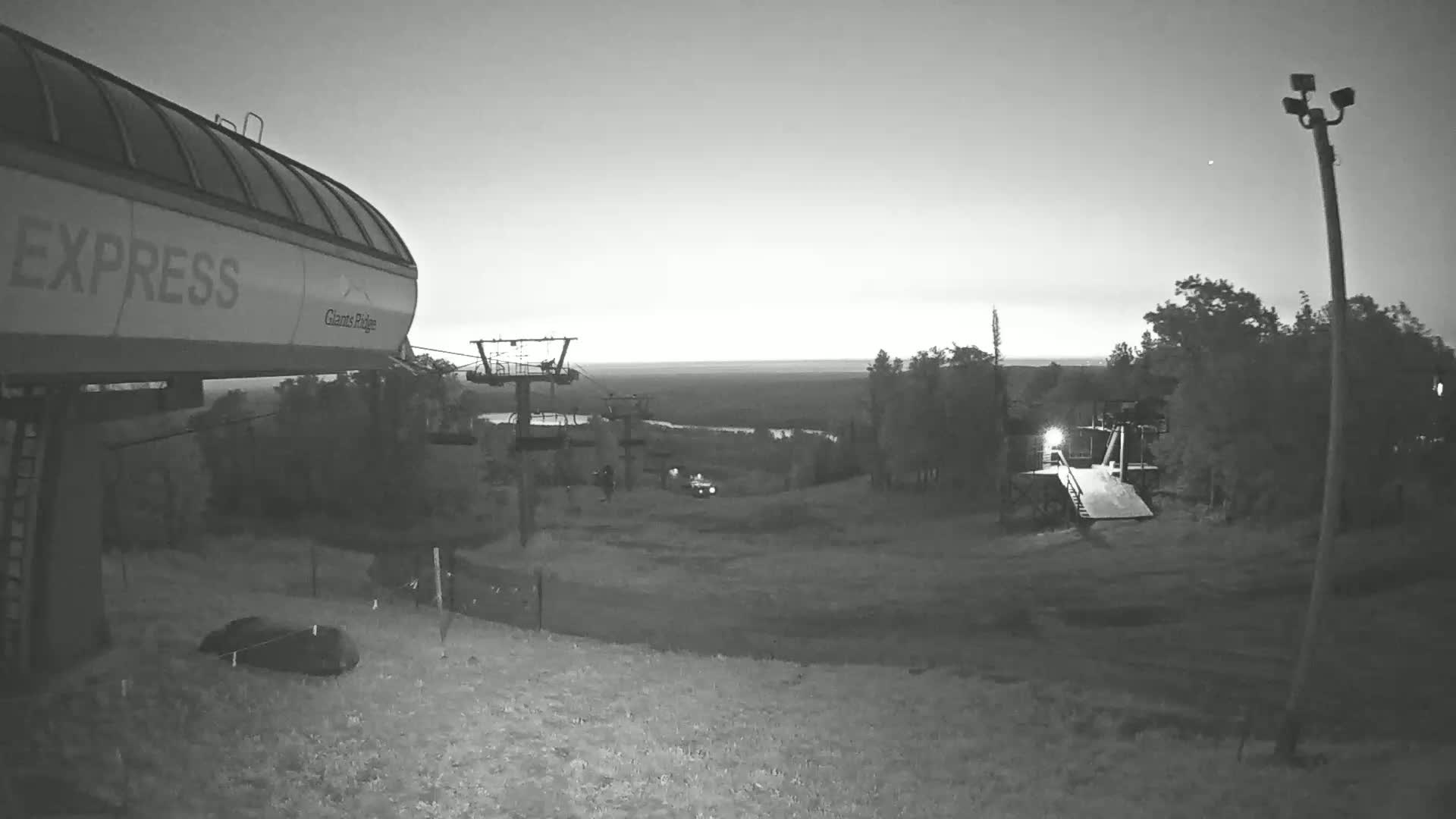 Sabin Lake & Wynee Lake View  from Giants Ridge Cable Car Live Cam - Biwabik, Saint Louis,Minnesota, USA