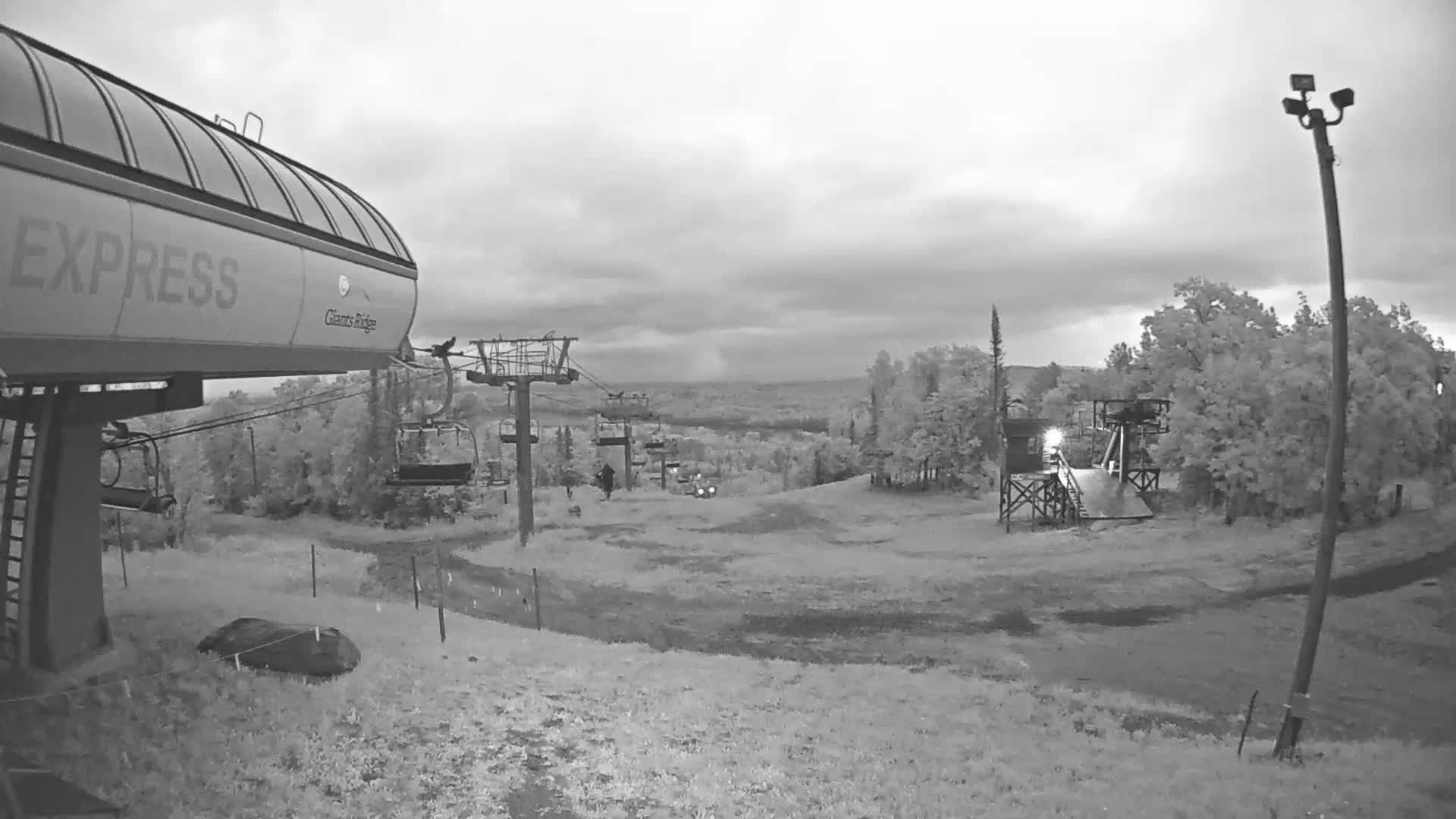 Sabin Lake & Wynee Lake View  from Giants Ridge Cable Car Live Cam - Biwabik, Saint Louis,Minnesota, USA