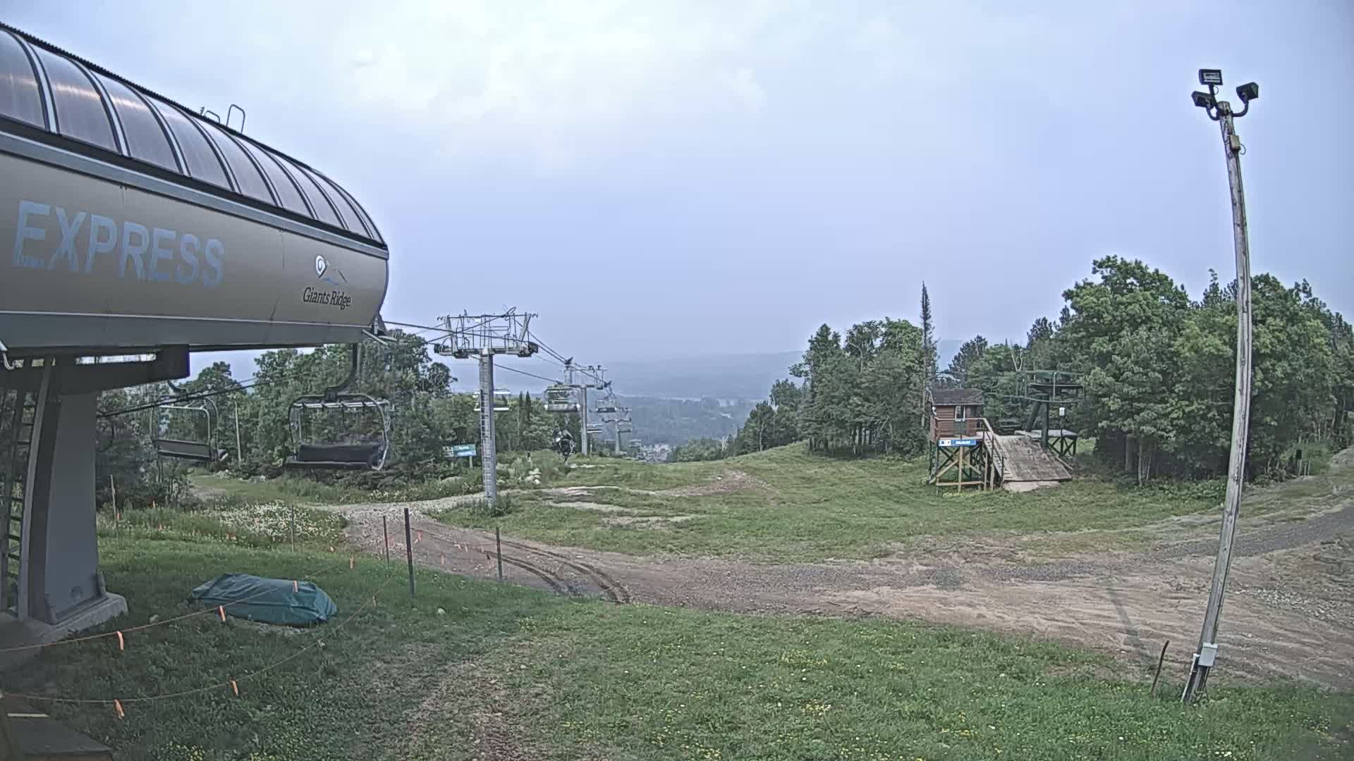 Sabin Lake & Wynee Lake View  from Giants Ridge Cable Car Live Cam - Biwabik, Saint Louis,Minnesota, USA