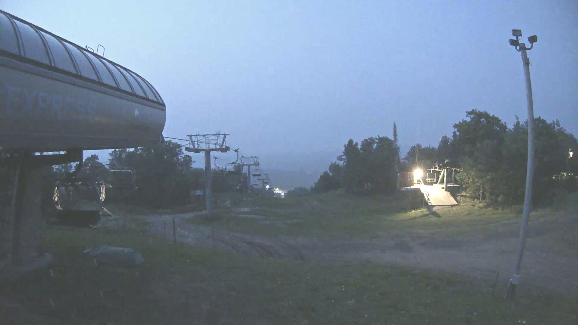 Sabin Lake & Wynee Lake View  from Giants Ridge Cable Car Live Cam - Biwabik, Saint Louis,Minnesota, USA