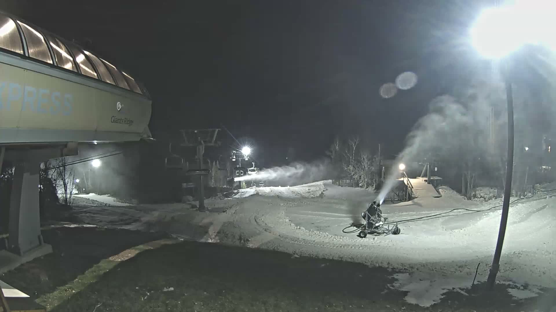 Sabin Lake & Wynee Lake View  from Giants Ridge Cable Car Live Cam - Biwabik, Saint Louis,Minnesota, USA