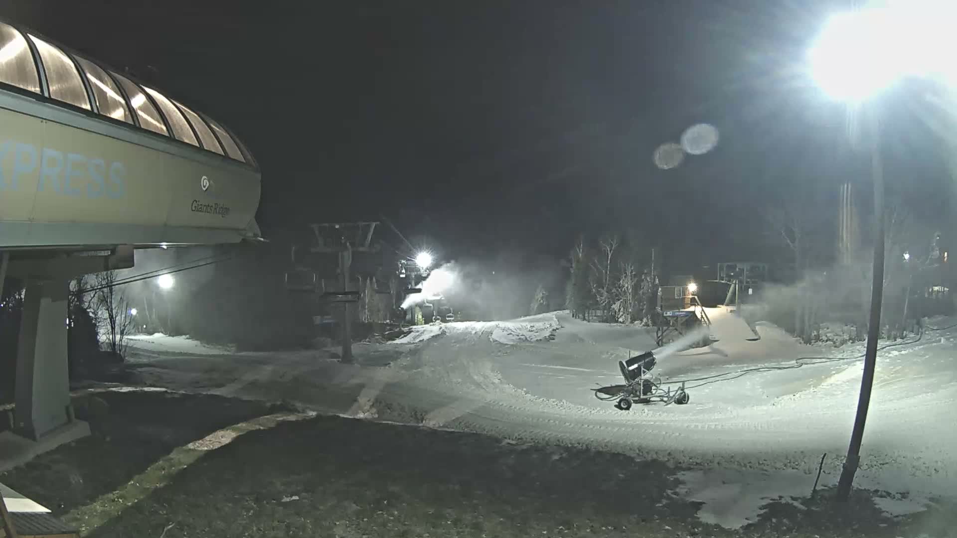 Sabin Lake & Wynee Lake View  from Giants Ridge Cable Car Live Cam - Biwabik, Saint Louis,Minnesota, USA