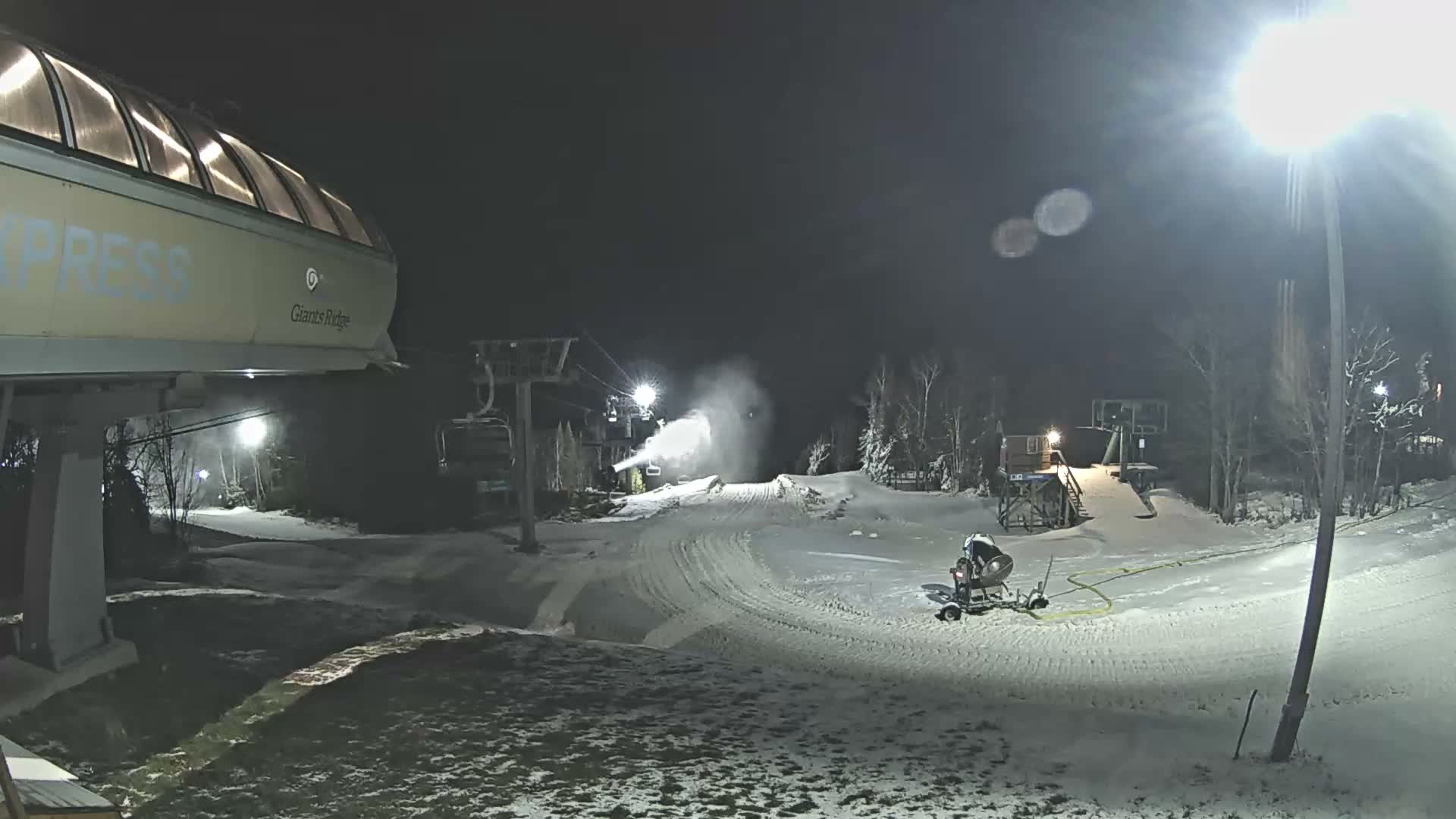 Sabin Lake & Wynee Lake View  from Giants Ridge Cable Car Live Cam - Biwabik, Saint Louis,Minnesota, USA