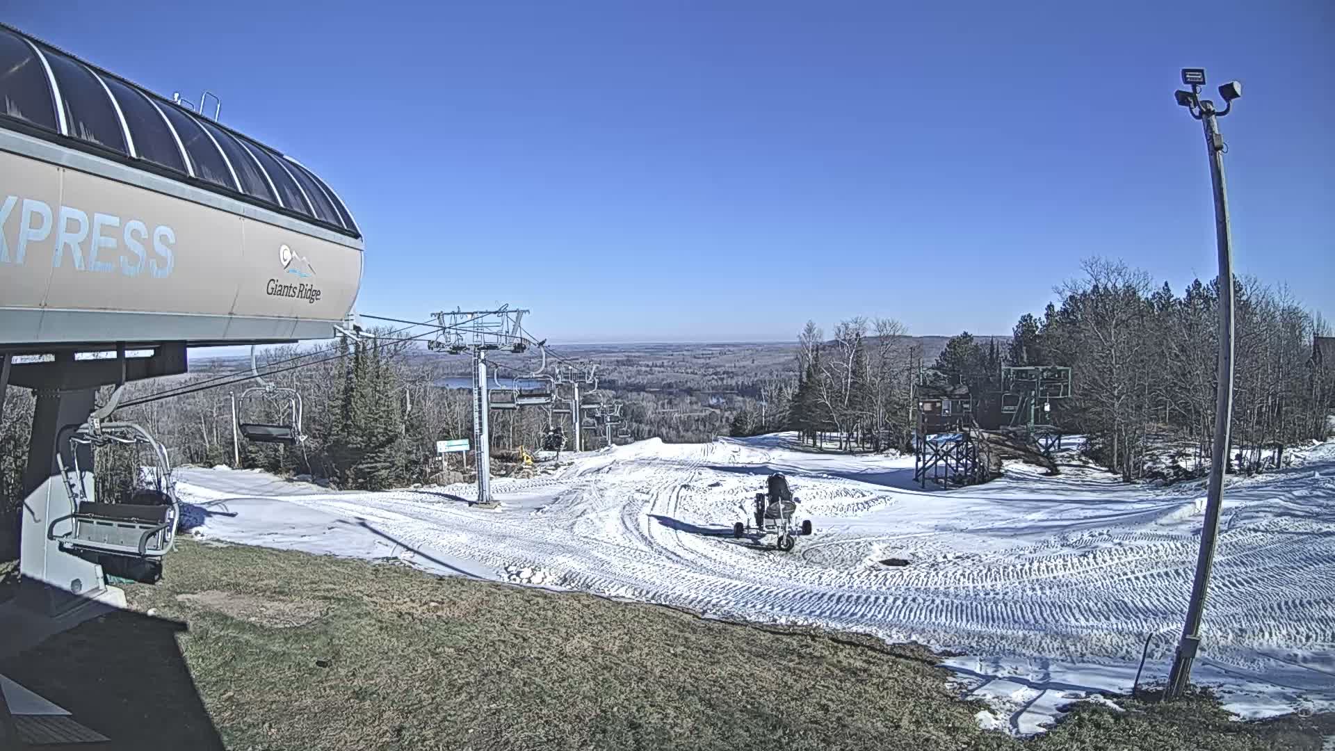 Sabin Lake & Wynee Lake View  from Giants Ridge Cable Car Live Cam - Biwabik, Saint Louis,Minnesota, USA