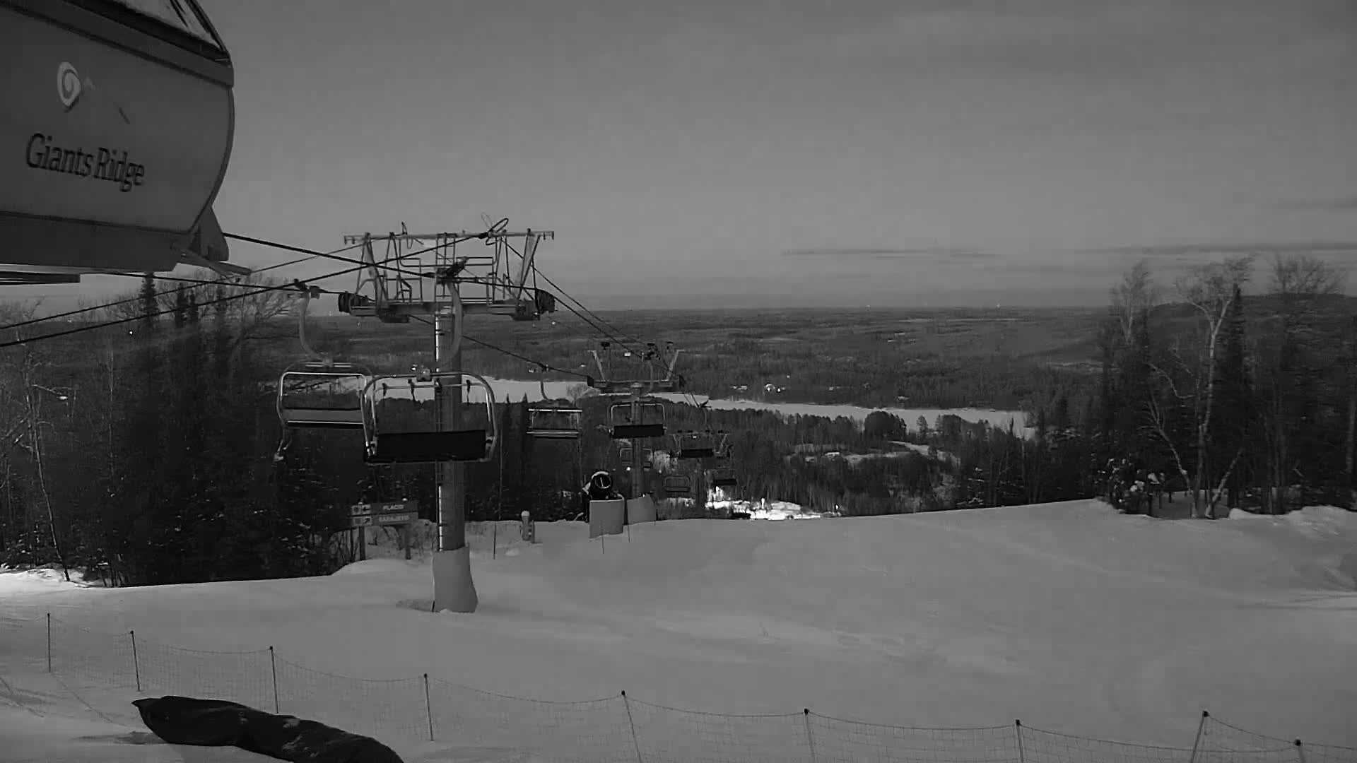 Sabin Lake & Wynee Lake View  from Giants Ridge Cable Car Live Cam - Biwabik, Saint Louis,Minnesota, USA