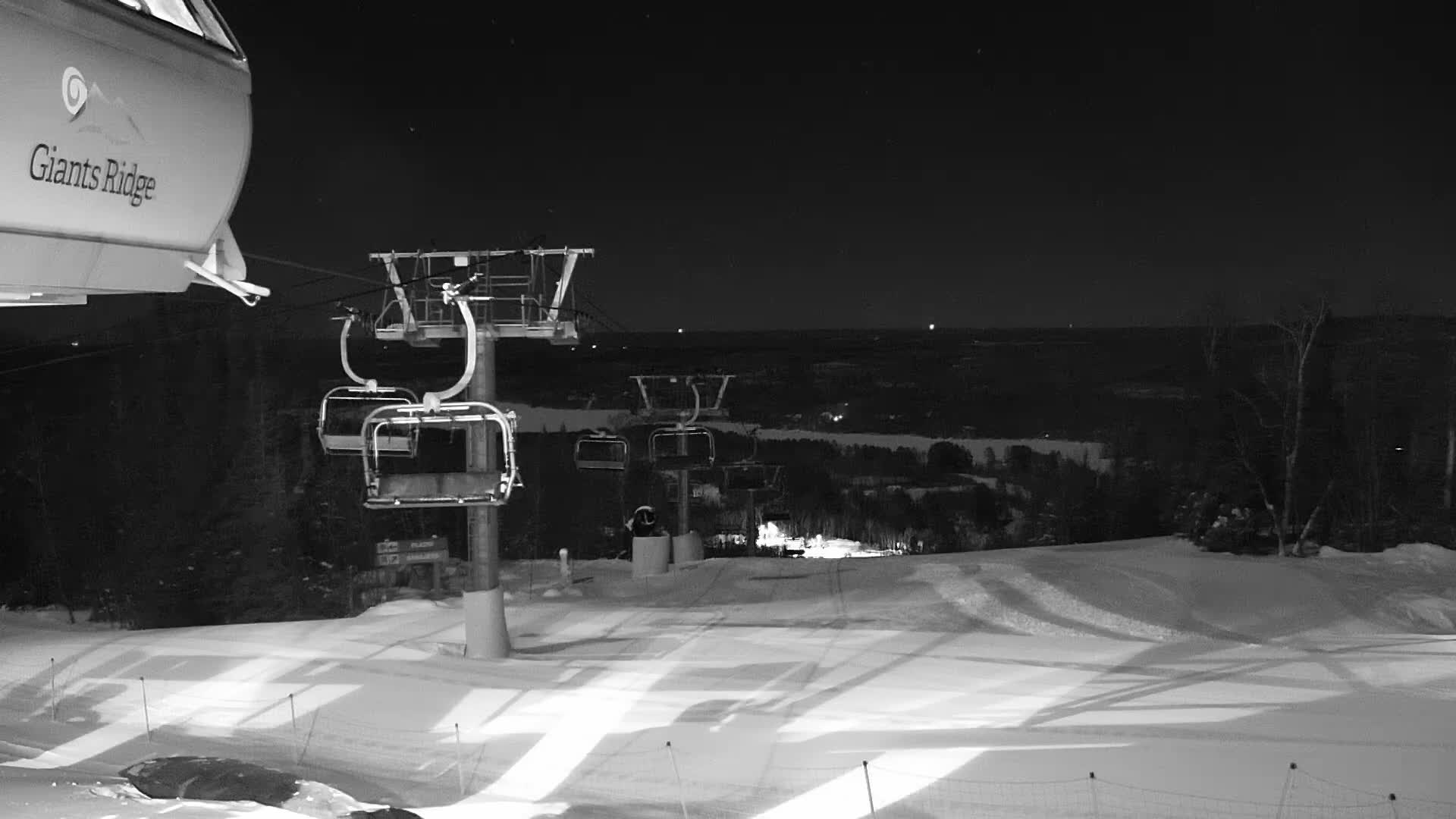 Sabin Lake & Wynee Lake View  from Giants Ridge Cable Car Live Cam - Biwabik, Saint Louis,Minnesota, USA