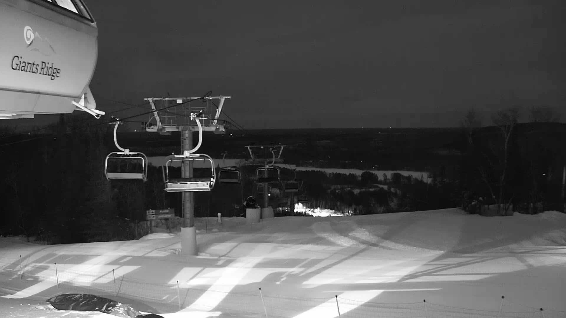 Sabin Lake & Wynee Lake View  from Giants Ridge Cable Car Live Cam - Biwabik, Saint Louis,Minnesota, USA