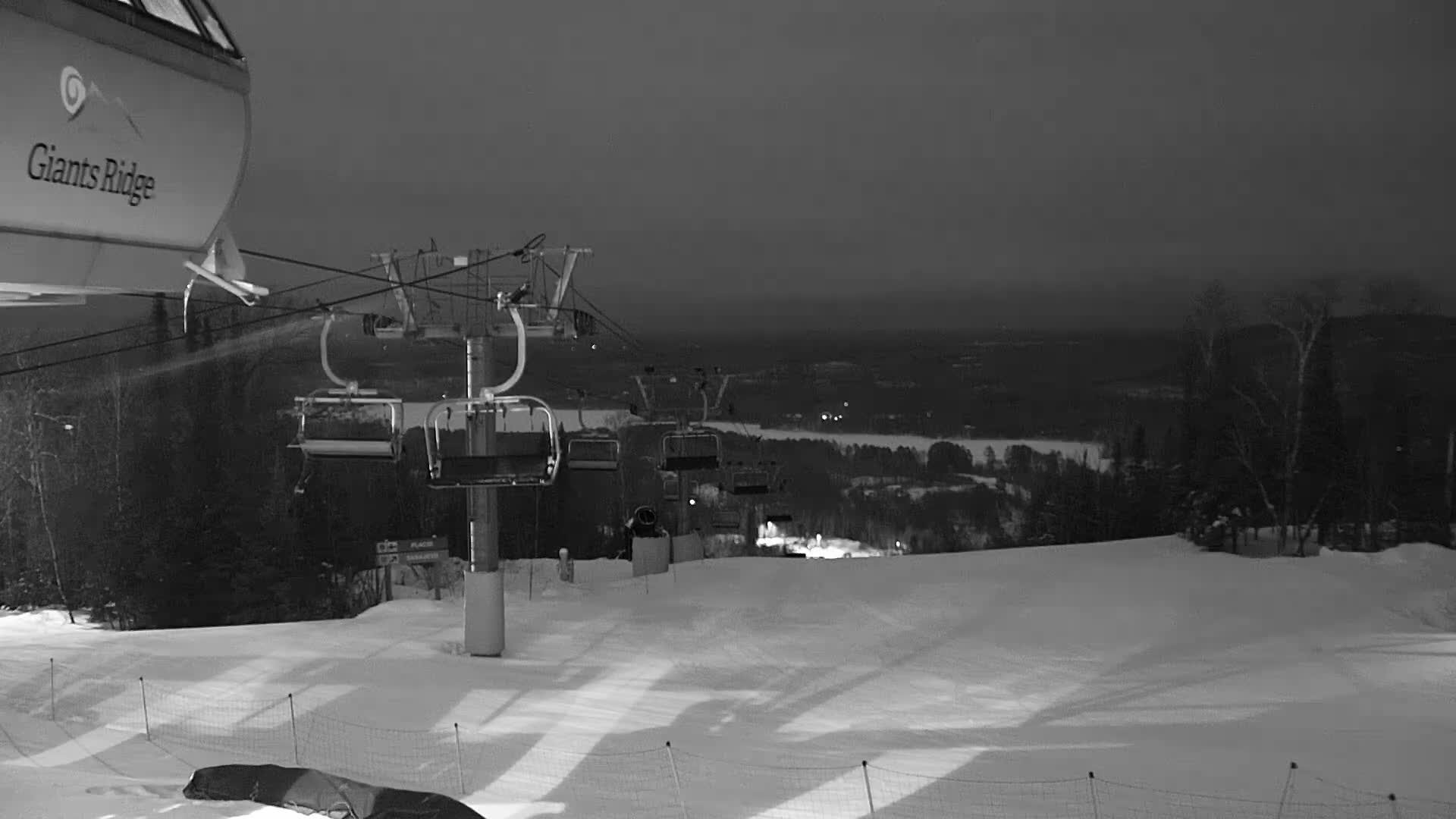 Sabin Lake & Wynee Lake View  from Giants Ridge Cable Car Live Cam - Biwabik, Saint Louis,Minnesota, USA