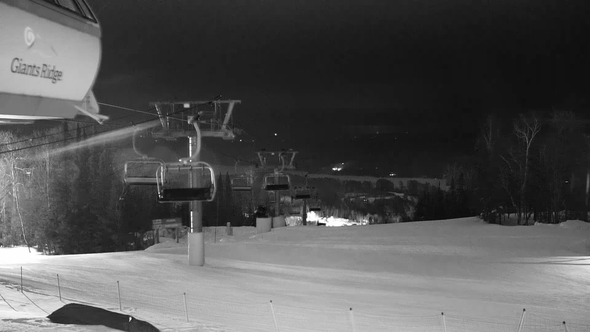 Sabin Lake & Wynee Lake View  from Giants Ridge Cable Car Live Cam - Biwabik, Saint Louis,Minnesota, USA