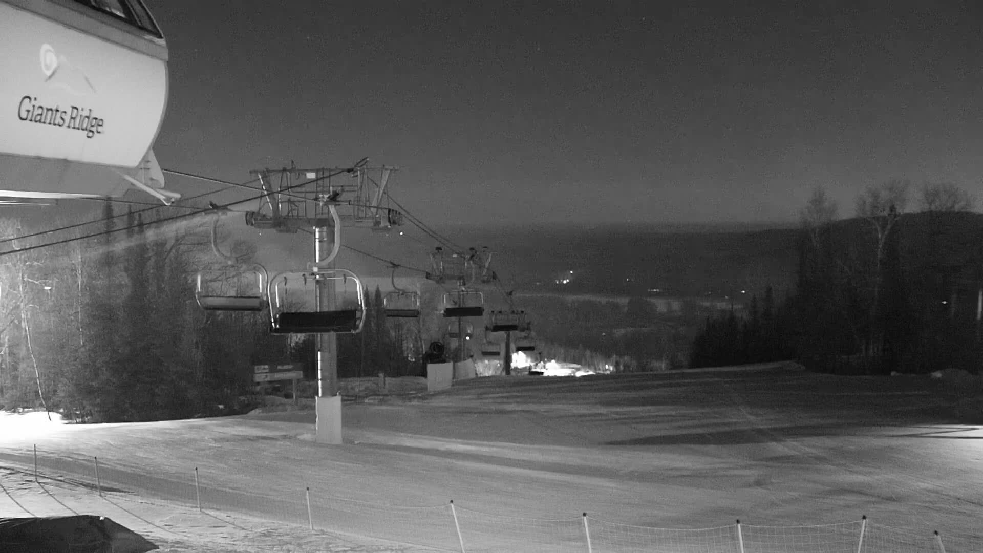 Sabin Lake & Wynee Lake View  from Giants Ridge Cable Car Live Cam - Biwabik, Saint Louis,Minnesota, USA