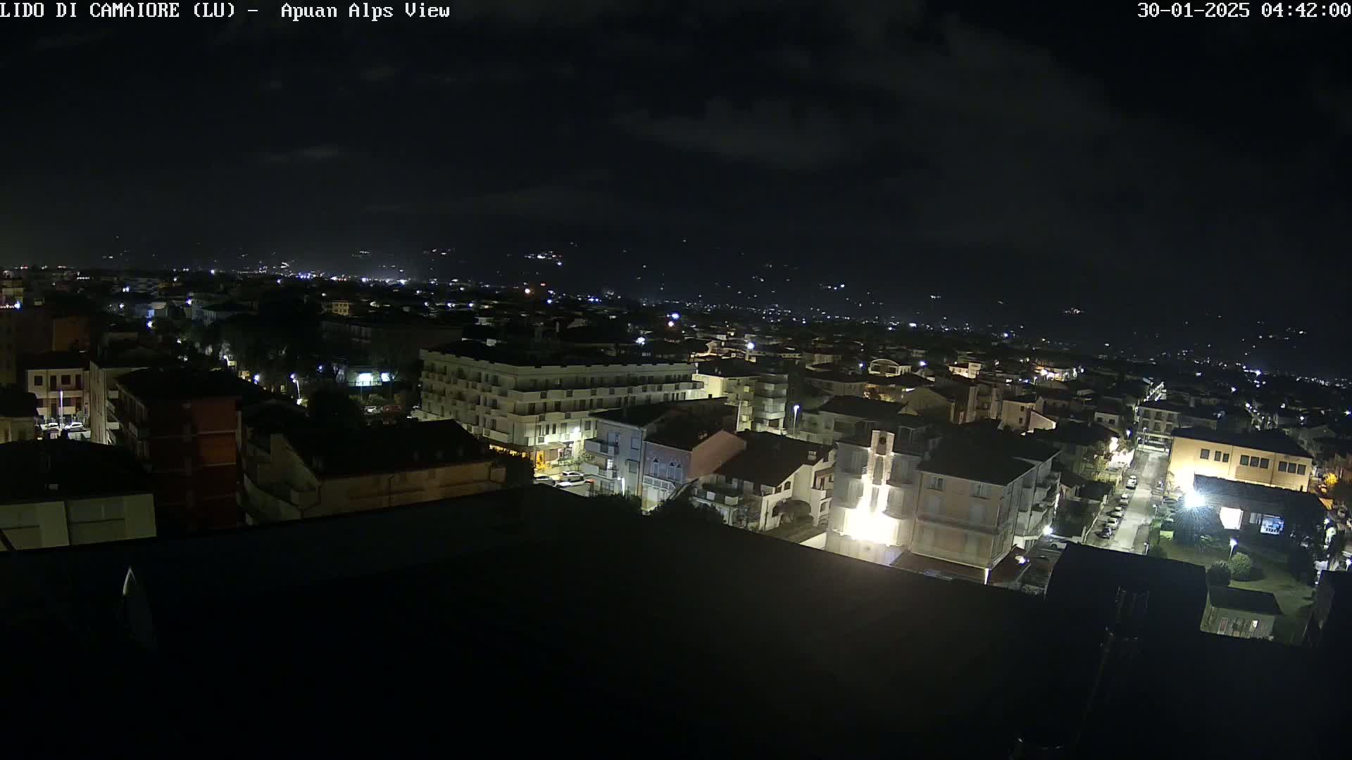 Apuan Alps Live Cam from Lido di Camaiore - Lucca, Italy