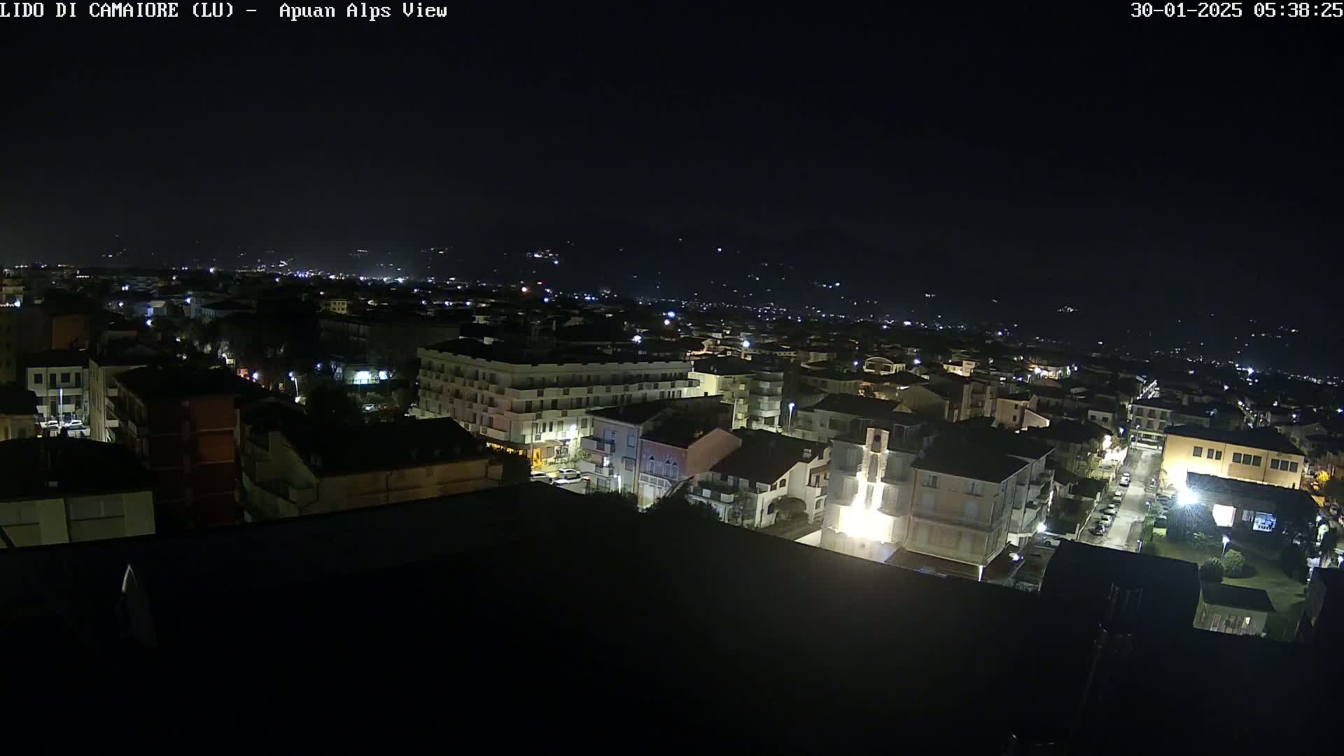 Apuan Alps Live Cam from Lido di Camaiore - Lucca, Italy