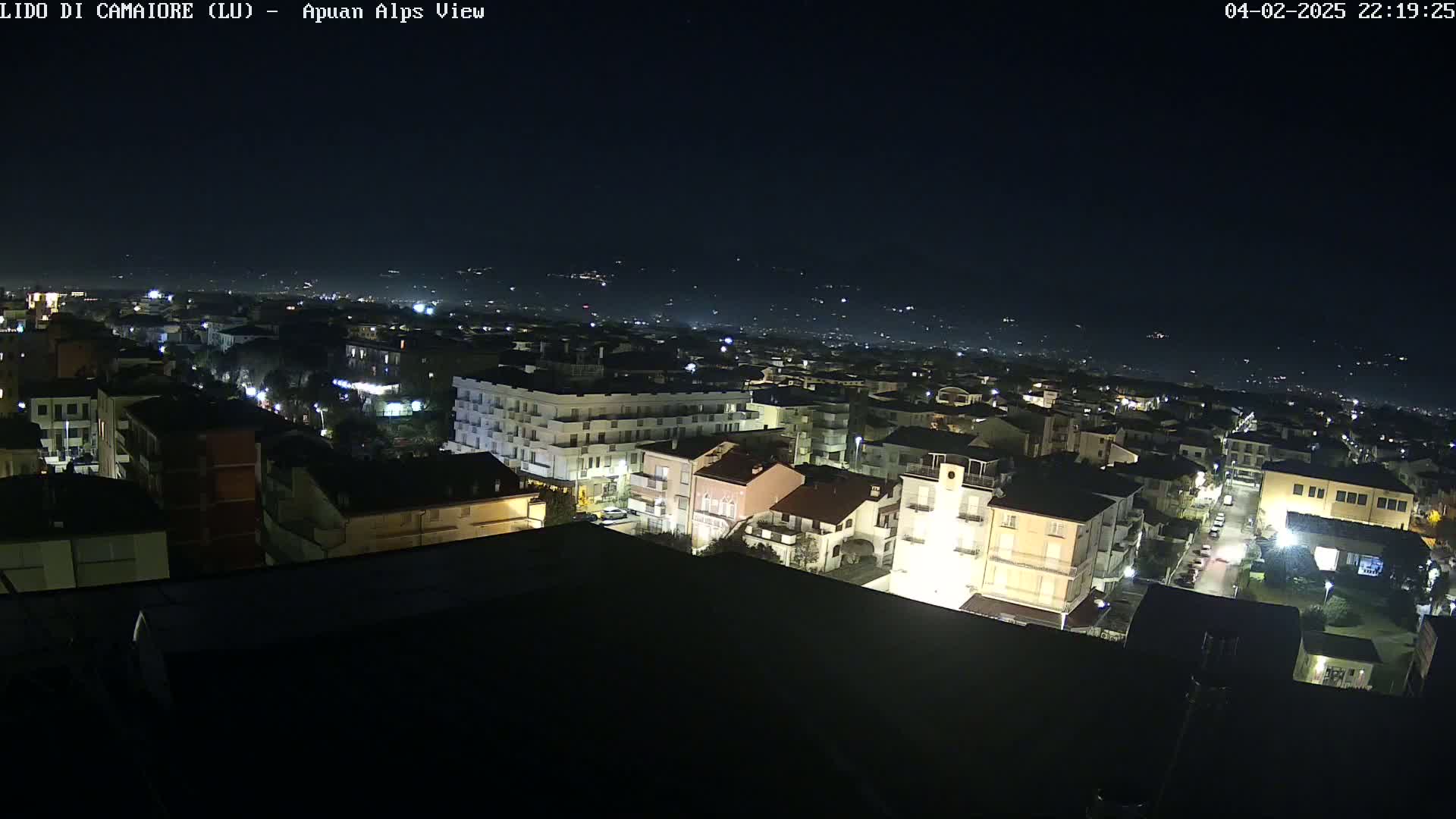 Apuan Alps Live Cam from Lido di Camaiore - Lucca, Italy