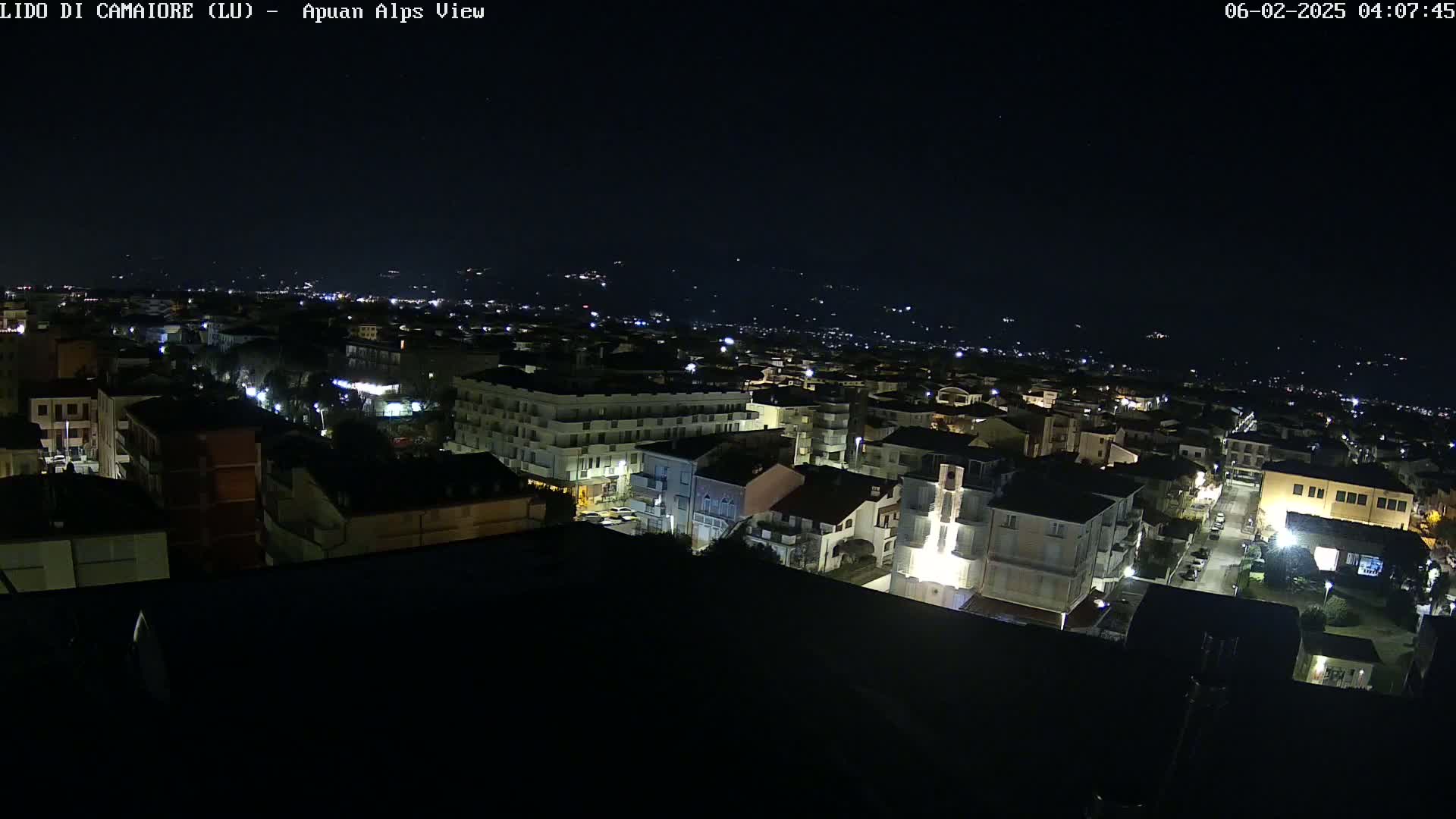 Apuan Alps Live Cam from Lido di Camaiore - Lucca, Italy