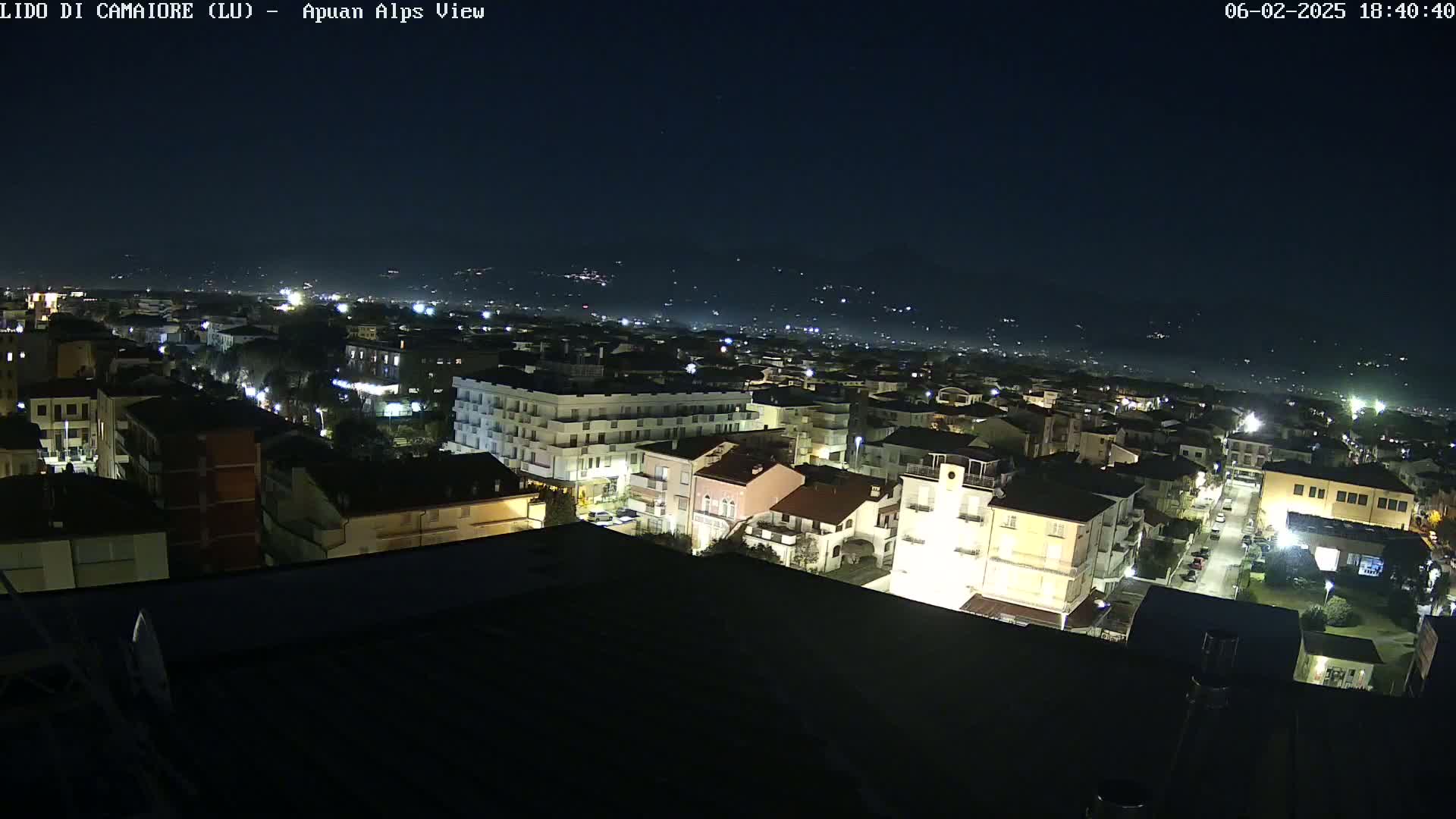 Apuan Alps Live Cam from Lido di Camaiore - Lucca, Italy