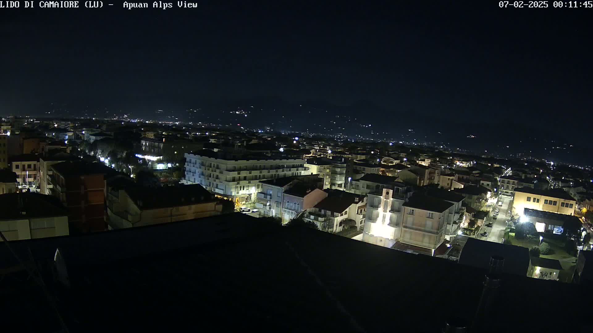 Apuan Alps Live Cam from Lido di Camaiore - Lucca, Italy