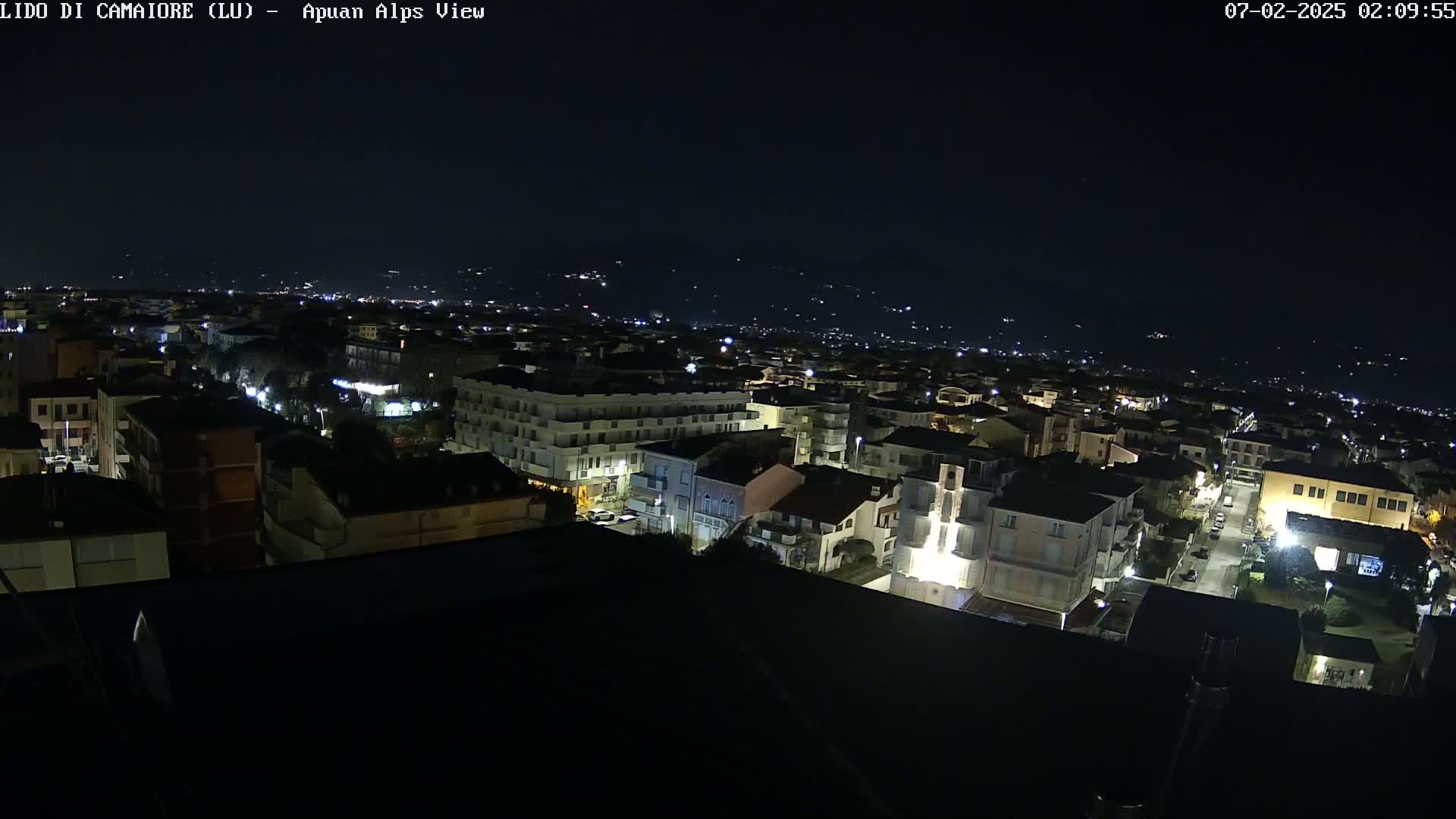 Apuan Alps Live Cam from Lido di Camaiore - Lucca, Italy