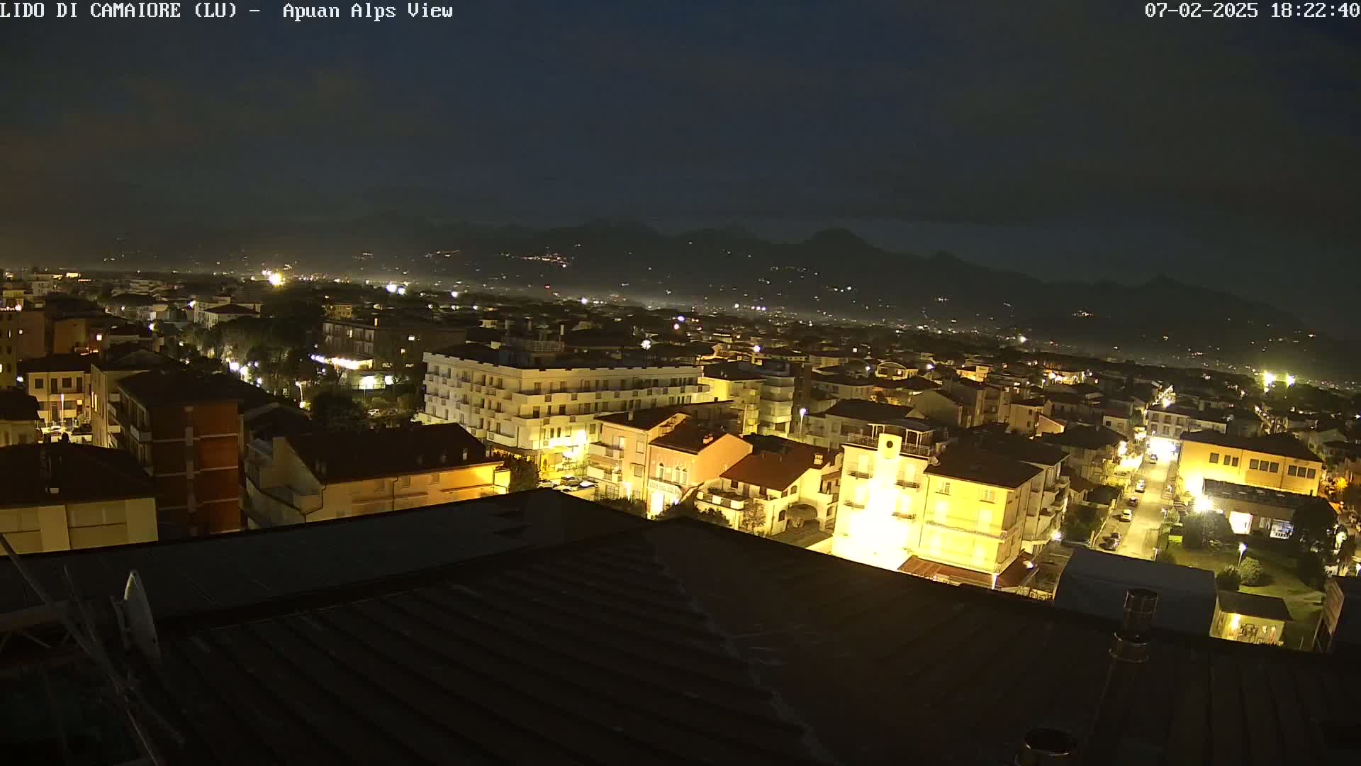 Apuan Alps Live Cam from Lido di Camaiore - Lucca, Italy