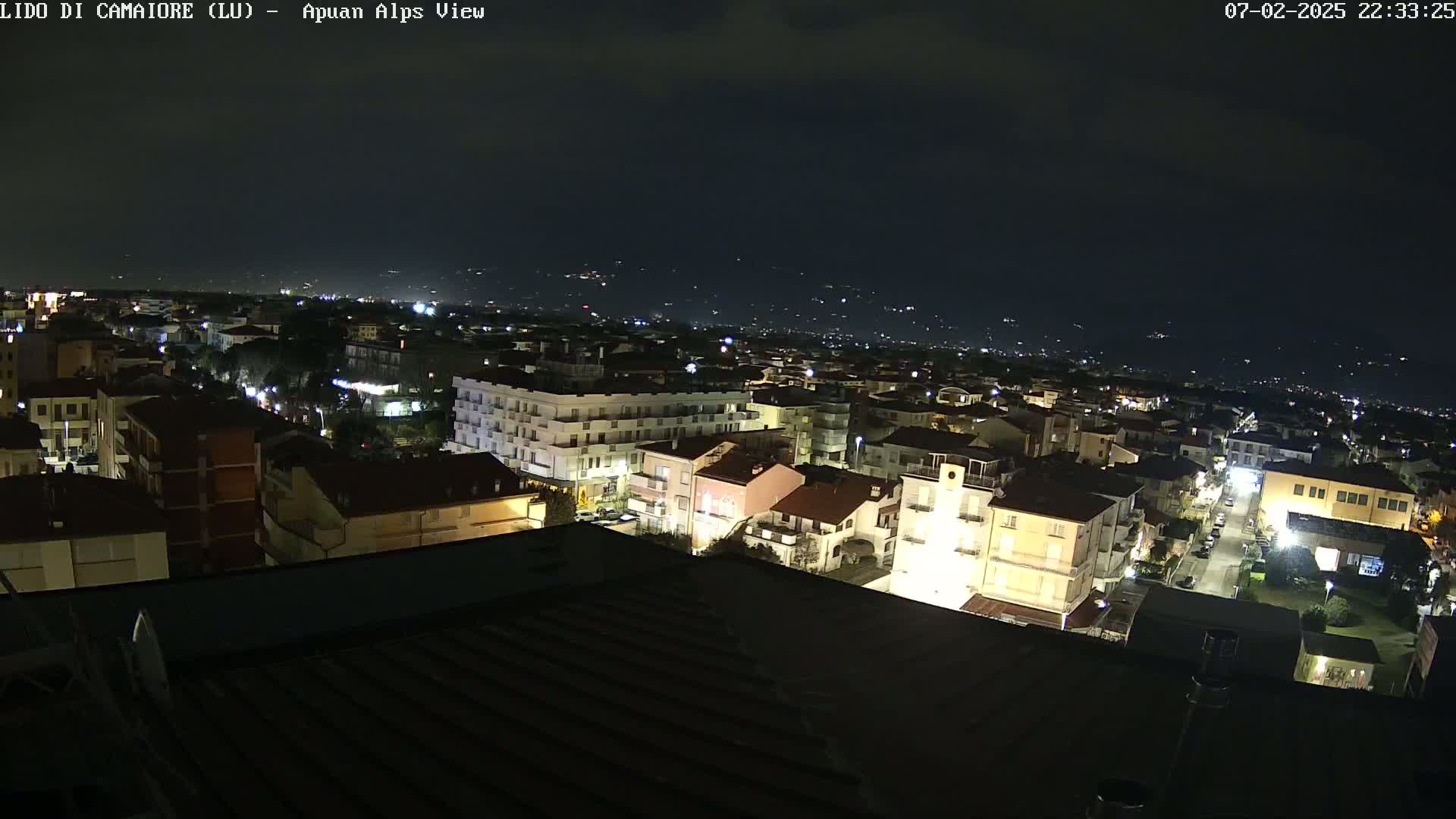 Apuan Alps Live Cam from Lido di Camaiore - Lucca, Italy