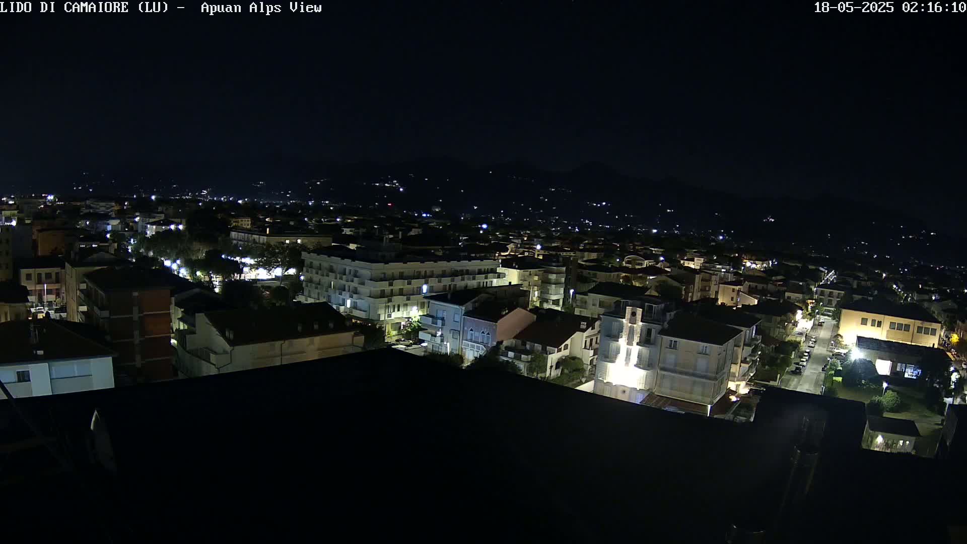 Apuan Alps Live Cam from Lido di Camaiore - Lucca, Italy